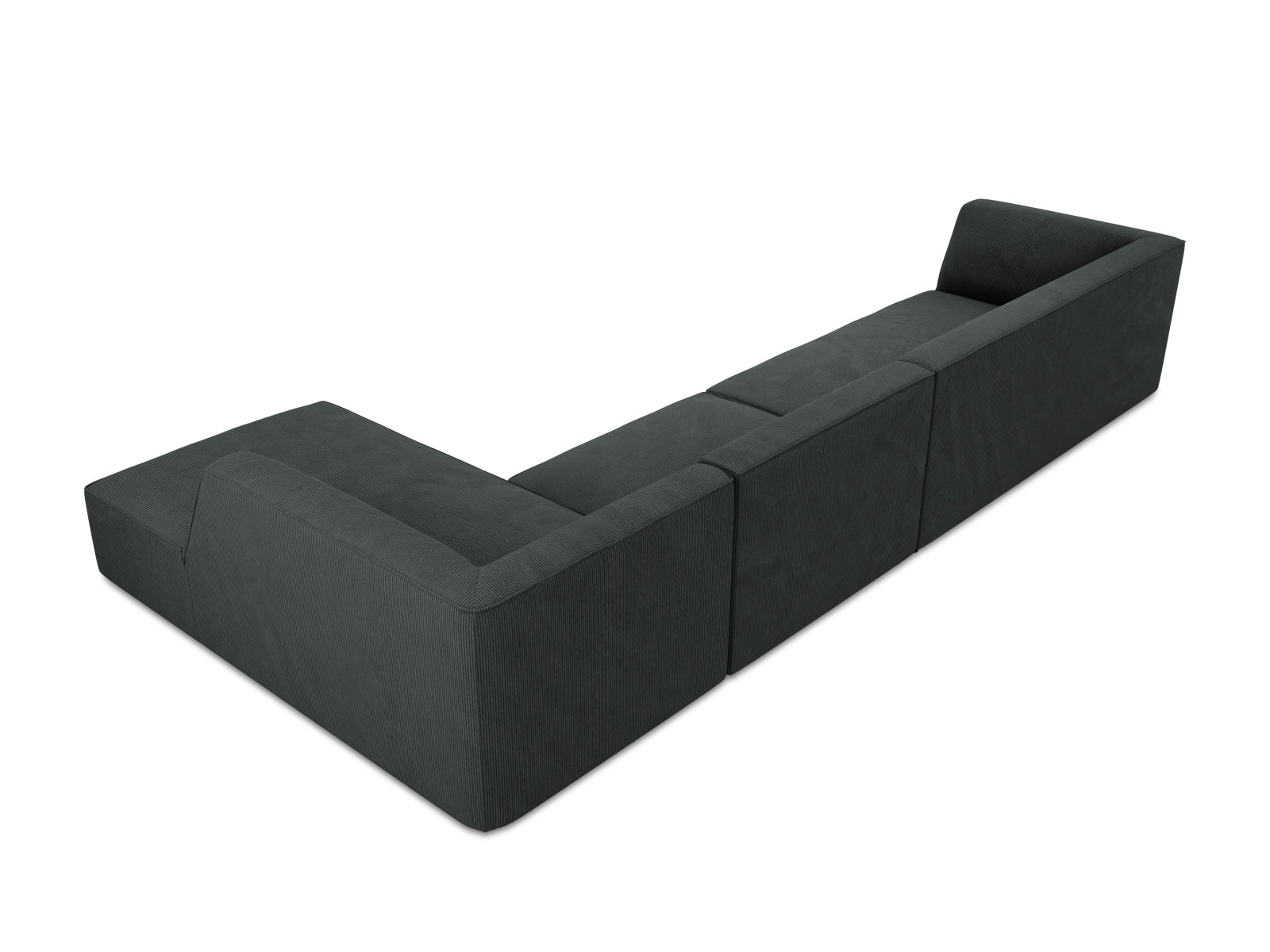 Modulares Ruby Ecksofa in stilvollem Design, rechtsseitig, bietet Platz für 5 Personen und verleiht jedem Raum eine elegante Note.