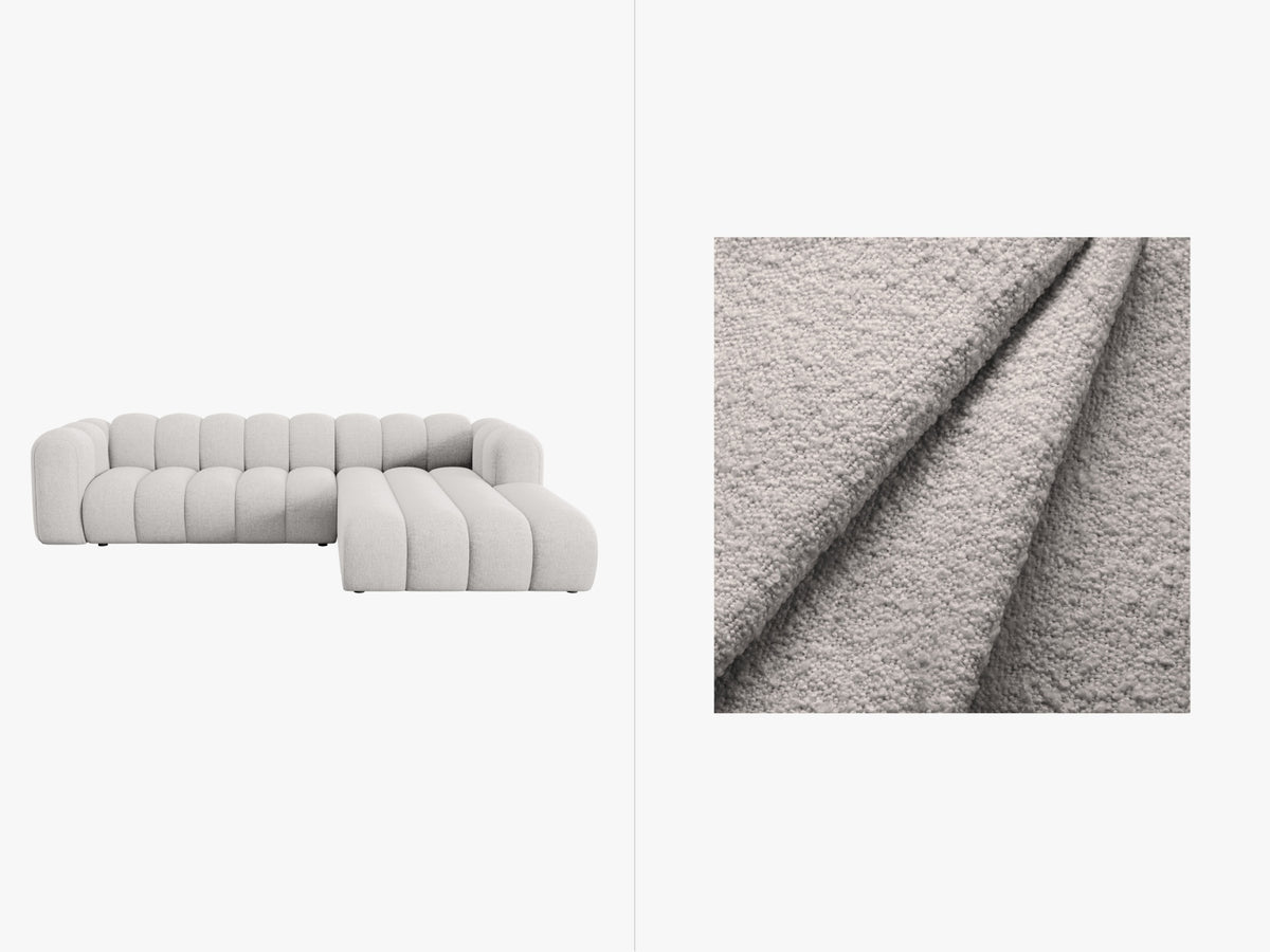 Lupine Modulares Ecksofa rechts 4 Sitzer in Light Grey-Baloo präsentiert im Onlineshop von KAQTU Design AG. L-Sofa rechts ist von Micadoni
