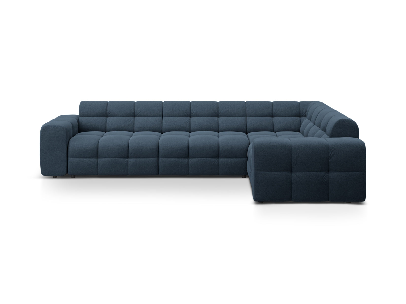 Kendal Ecksofa rechts 6 Sitzer in Navy Blue präsentiert im Onlineshop von KAQTU Design AG. Ecksofa rechts ist von Micadoni