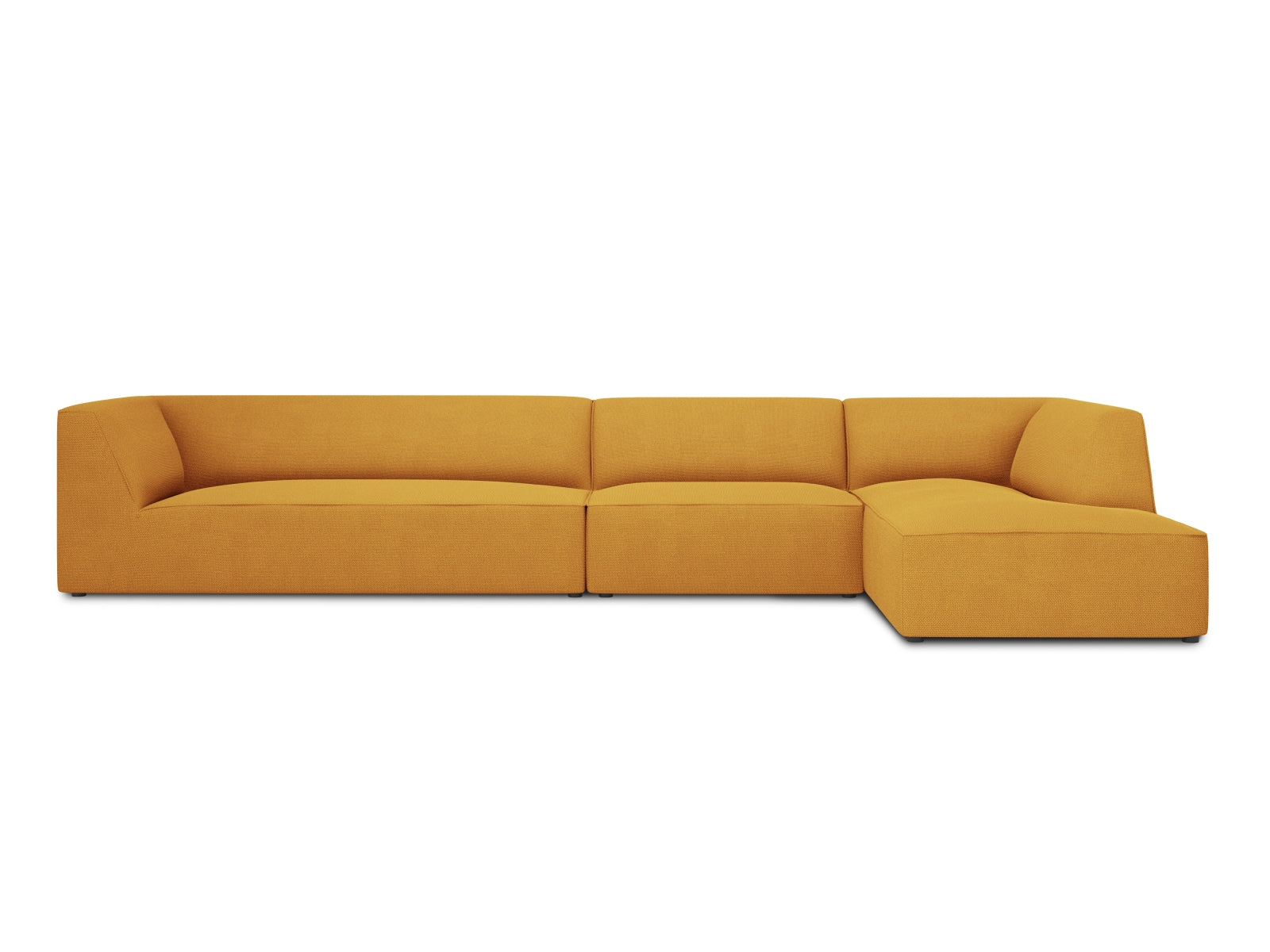Ruby Modulares Ecksofa rechts 5 Sitzer in Yellow-Ottawa präsentiert im Onlineshop von KAQTU Design AG. L-Sofa rechts ist von Micadoni