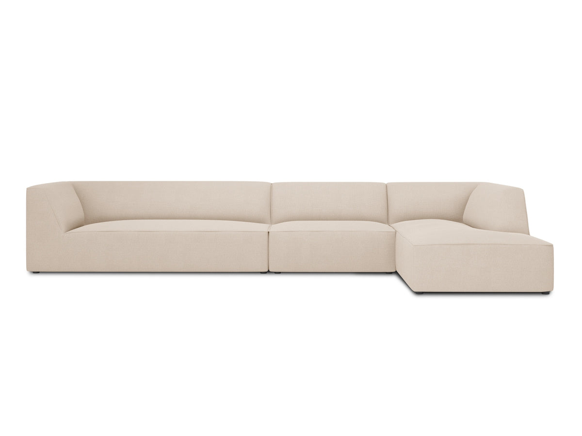 Ruby Modulares Ecksofa rechts 5 Sitzer in Beige-Ottawa präsentiert im Onlineshop von KAQTU Design AG. L-Sofa rechts ist von Micadoni