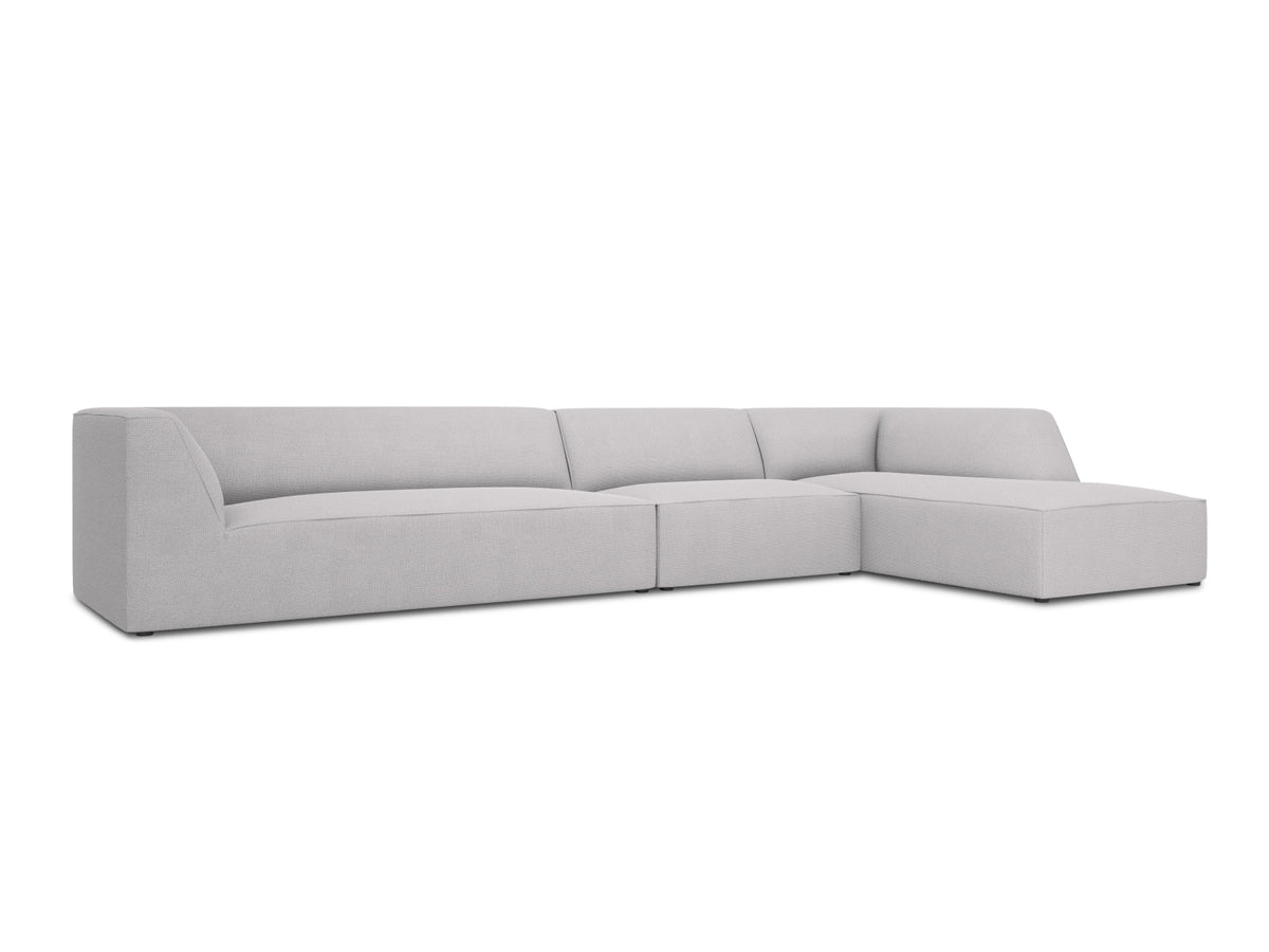 Ruby Modulares Ecksofa rechts 5 Sitzer in Light Grey-Ottawa präsentiert im Onlineshop von KAQTU Design AG. L-Sofa rechts ist von Micadoni