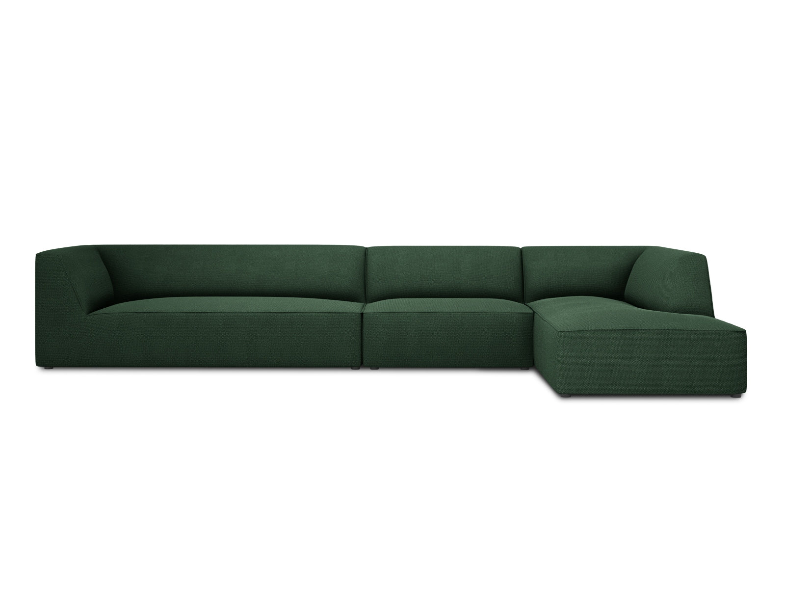 Ruby Modulares Ecksofa rechts 5 Sitzer in Green-Ottawa präsentiert im Onlineshop von KAQTU Design AG. L-Sofa rechts ist von Micadoni