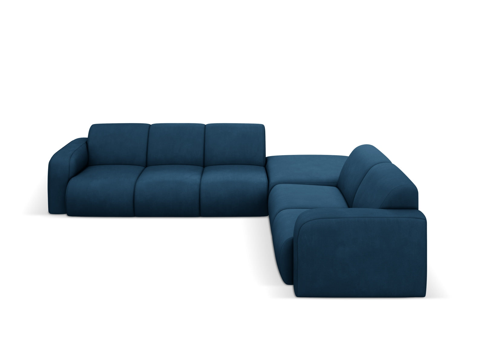 Molino Ecksofa rechts 6 Sitzer in Royal Blue-Rebel präsentiert im Onlineshop von KAQTU Design AG. Ecksofa rechts ist von Micadoni
