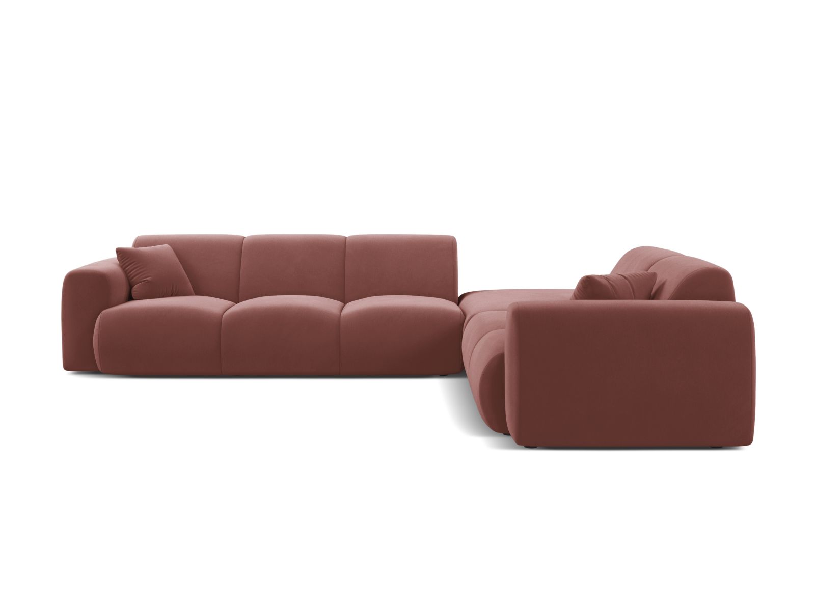 Elegantes 6-Sitzer Ecksofa rechts Molino von Micadoni in stilvollem Design, ideal für moderne Wohnräume und gemütliche Abende.