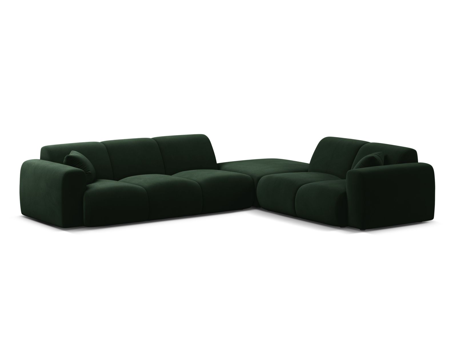 6-Sitzer Ecksofa rechts Molino in Bottle Green-Casino präsentiert im Onlineshop von KAQTU Design AG. Ecksofa rechts ist von Micadoni