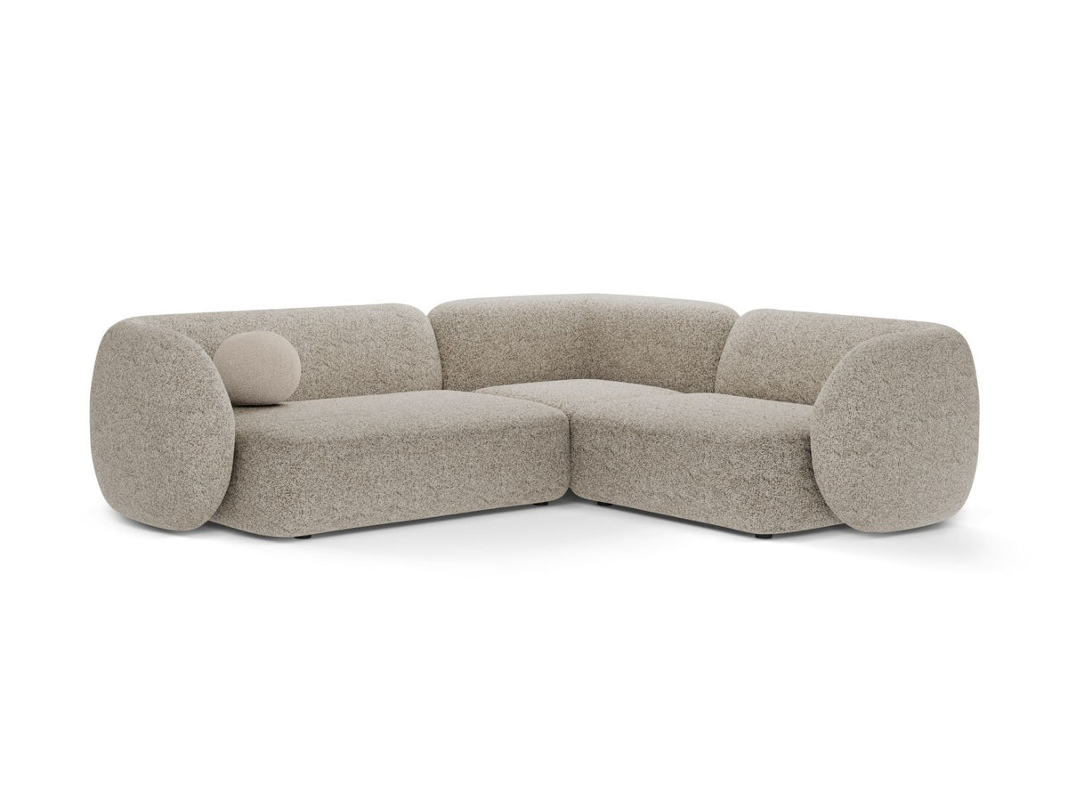 4-Sitzer Ecksofa rechts Kate in Beige Melange-Puente präsentiert im Onlineshop von KAQTU Design AG. Ecksofa rechts ist von Micadoni