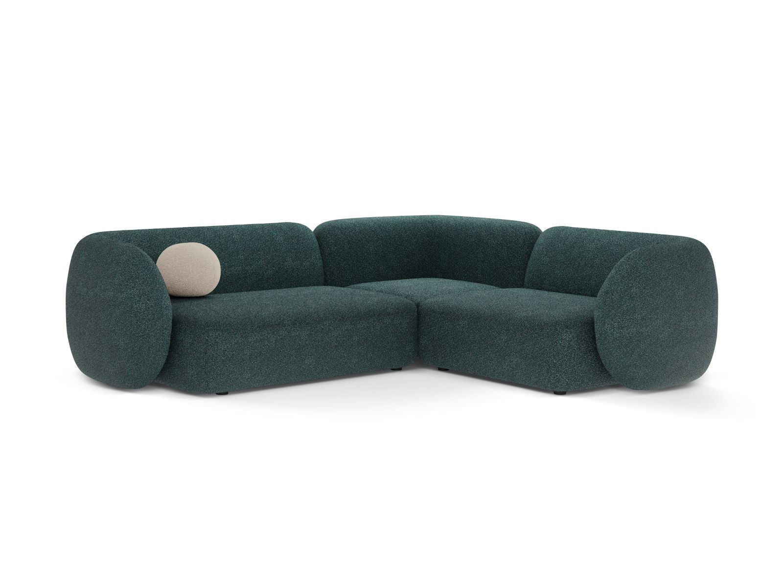 4-Sitzer Ecksofa rechts Kate in Green Blue Melange-Puente präsentiert im Onlineshop von KAQTU Design AG. Ecksofa rechts ist von Micadoni