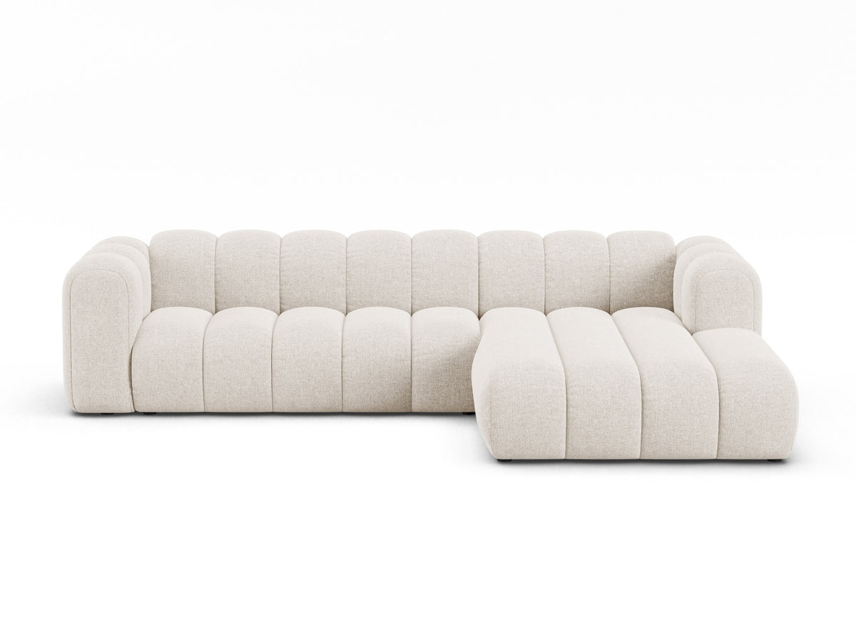 Lupine Modular Ecksofa rechts 4 Sitzer in Light Beige-Eden präsentiert im Onlineshop von KAQTU Design AG. Ecksofa rechts ist von Micadoni