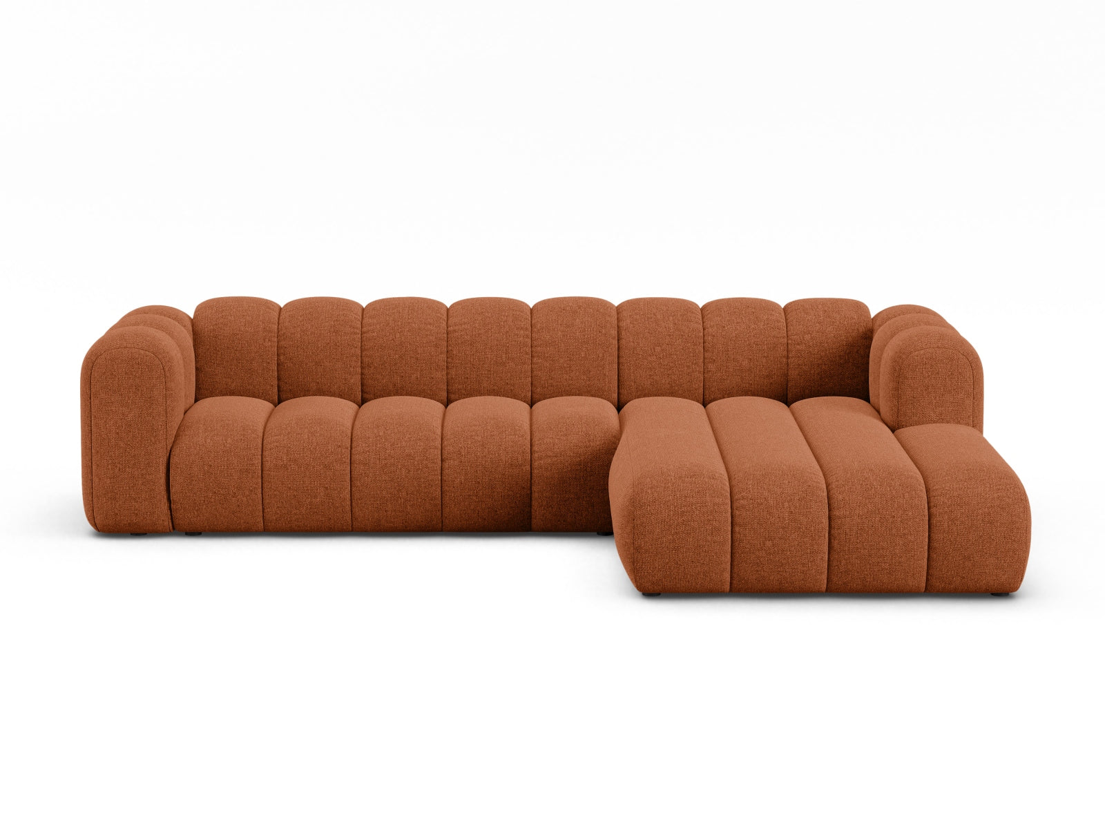Elegantes, modulares Ecksofa von Micadoni in Brick-Eden, ideal für 4 Personen, bietet modernen Komfort und vielseitige Gestaltungsmöglichkeiten.