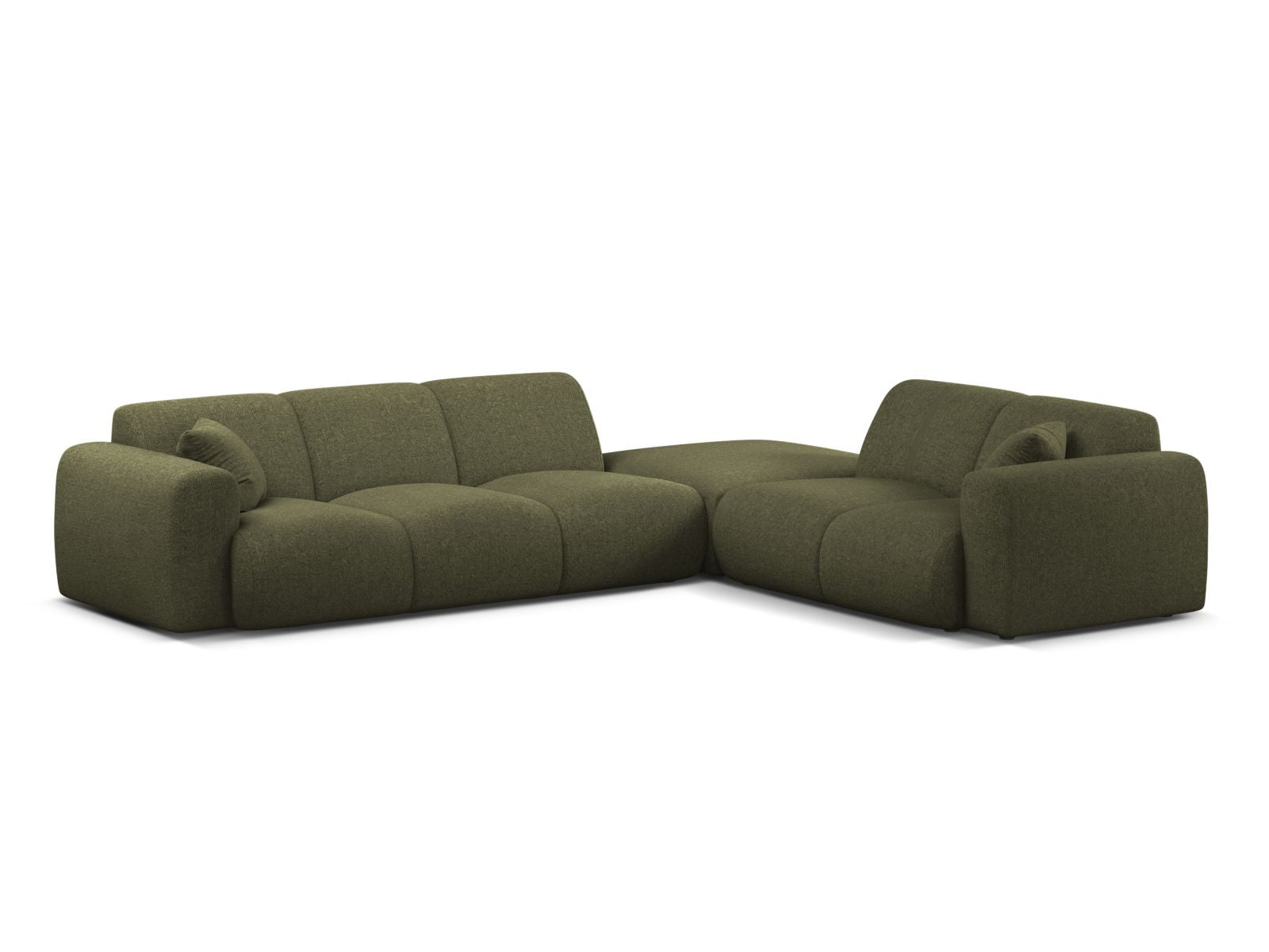 6-Sitzer Ecksofa rechts Molino in Green-Eden präsentiert im Onlineshop von KAQTU Design AG. Ecksofa rechts ist von Micadoni