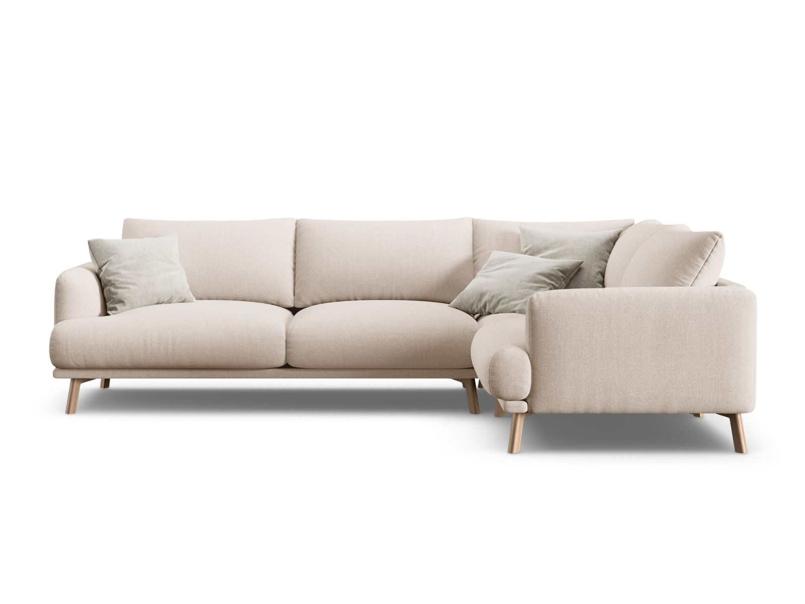 4-Sitzer Ecksofa rechts Naomi in Beige-Liberty präsentiert im Onlineshop von KAQTU Design AG. Ecksofa rechts ist von Micadoni