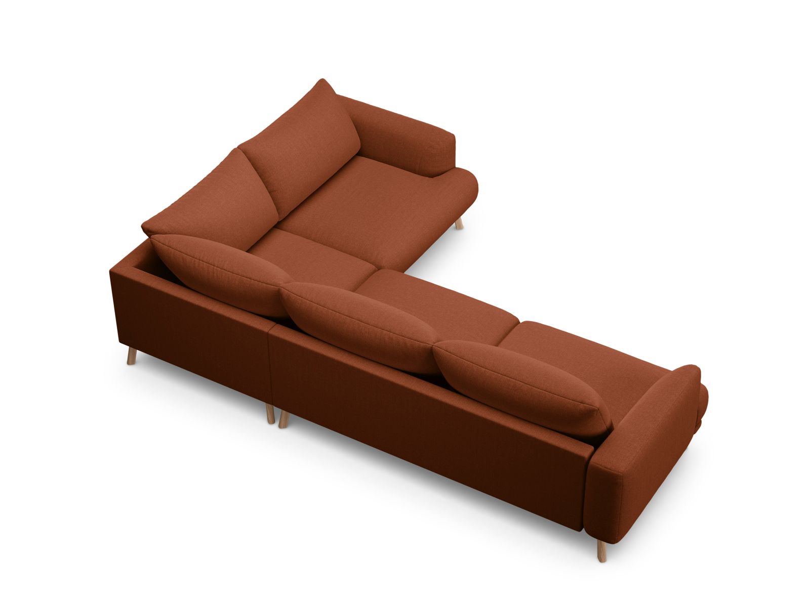 4-Sitzer Ecksofa rechts Naomi in Brick-Liberty präsentiert im Onlineshop von KAQTU Design AG. Ecksofa rechts ist von Micadoni