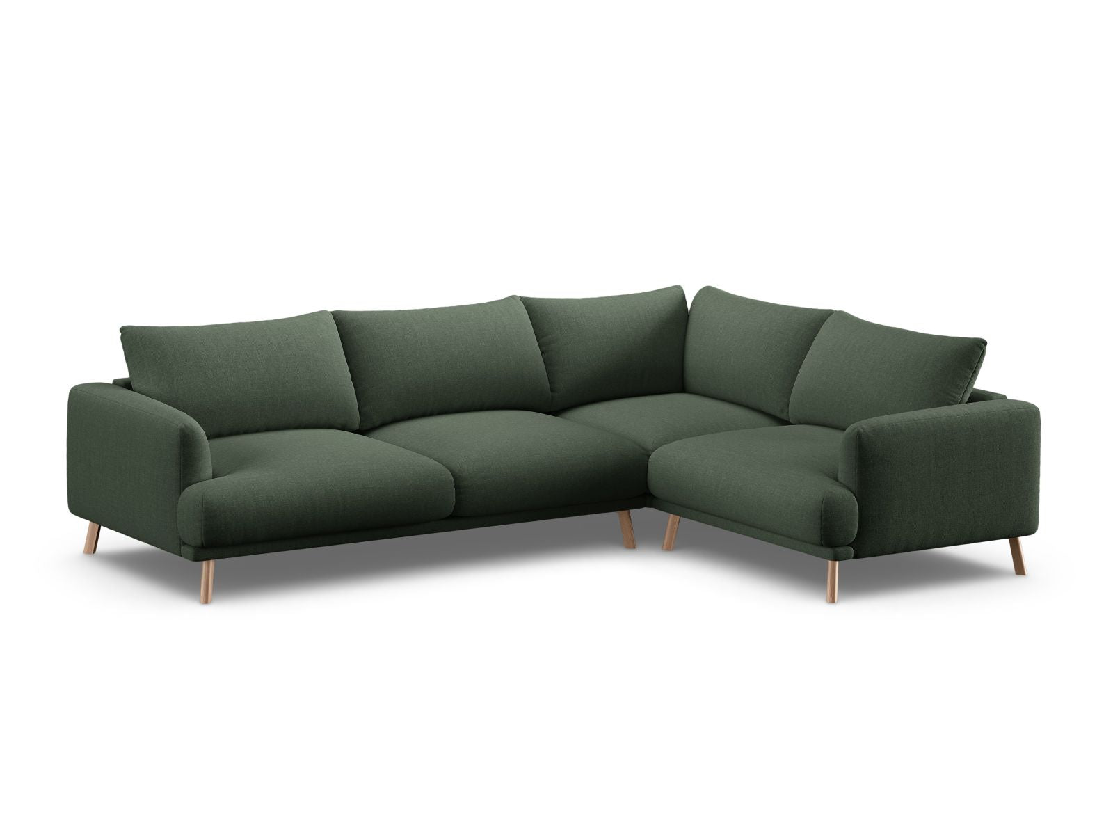 4-Sitzer Ecksofa rechts Naomi in Moss Green-Liberty präsentiert im Onlineshop von KAQTU Design AG. Ecksofa rechts ist von Micadoni