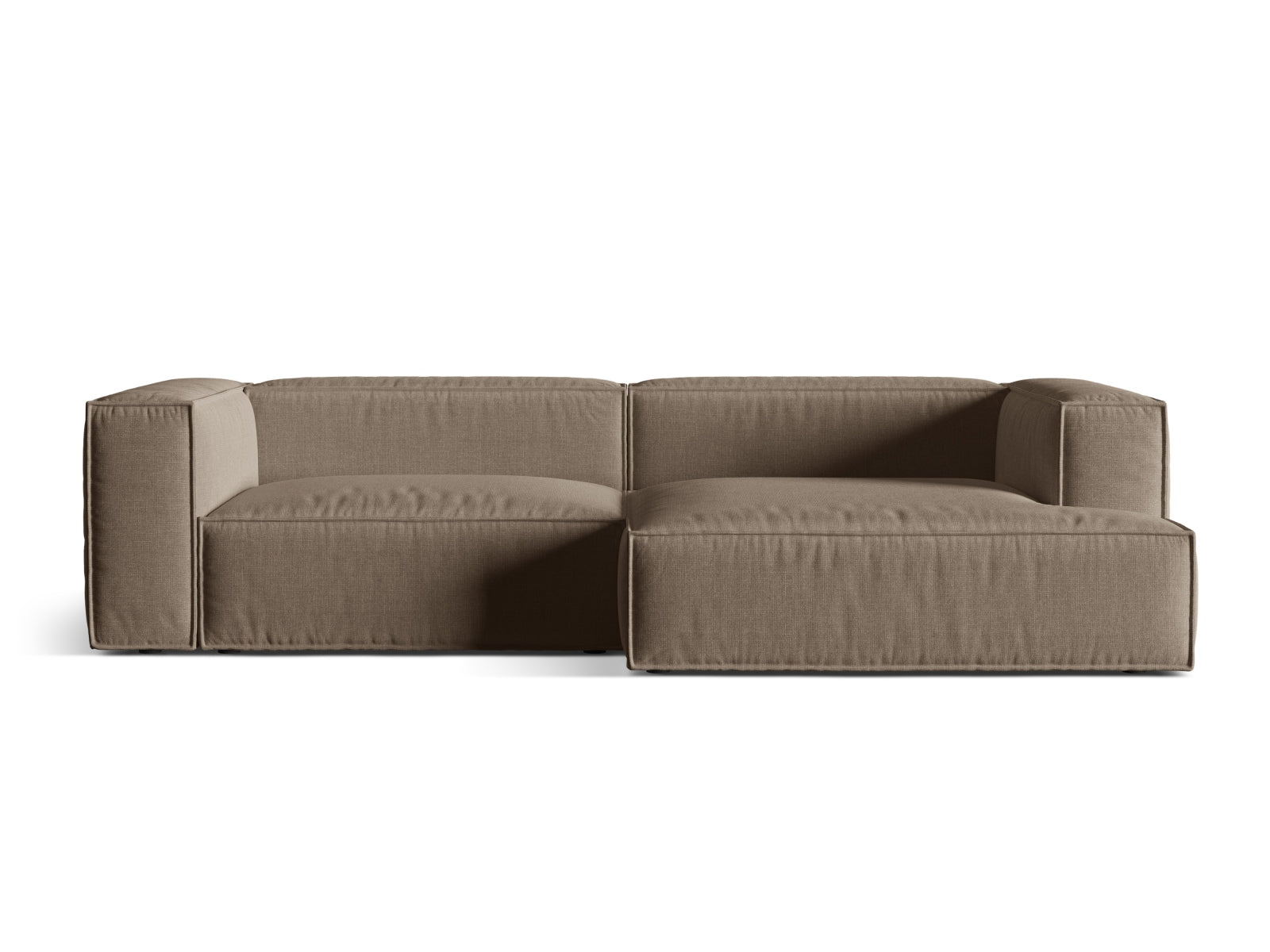 4-Sitzer Ecksofa rechts Nuria in Cappuccino-Liberty präsentiert im Onlineshop von KAQTU Design AG. Ecksofa rechts ist von Micadoni