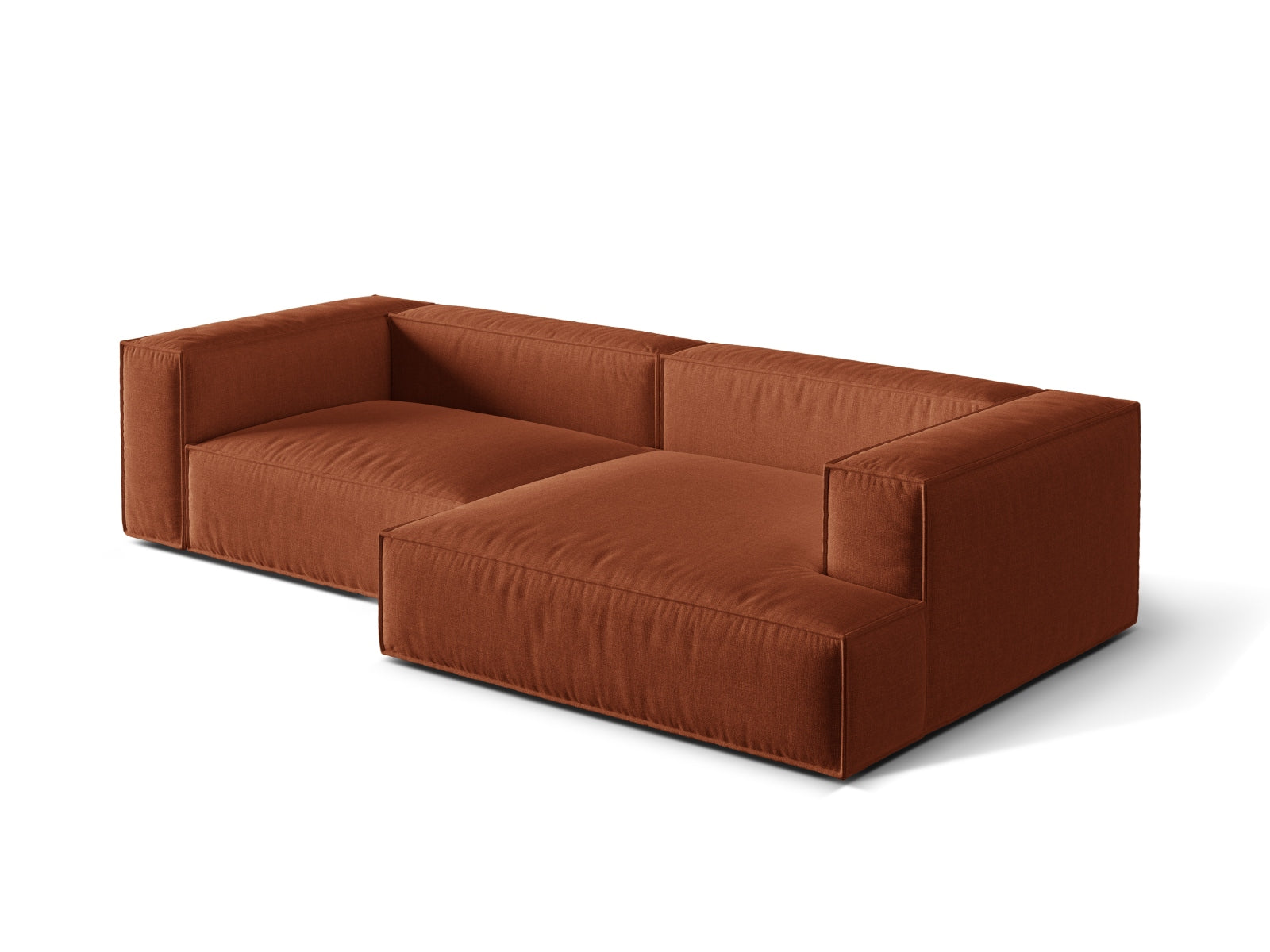 Elegantes 4-Sitzer Ecksofa rechts Nuria im modernen Design, ideal für komfortable Momente und geschmackvolle Wohnräume.