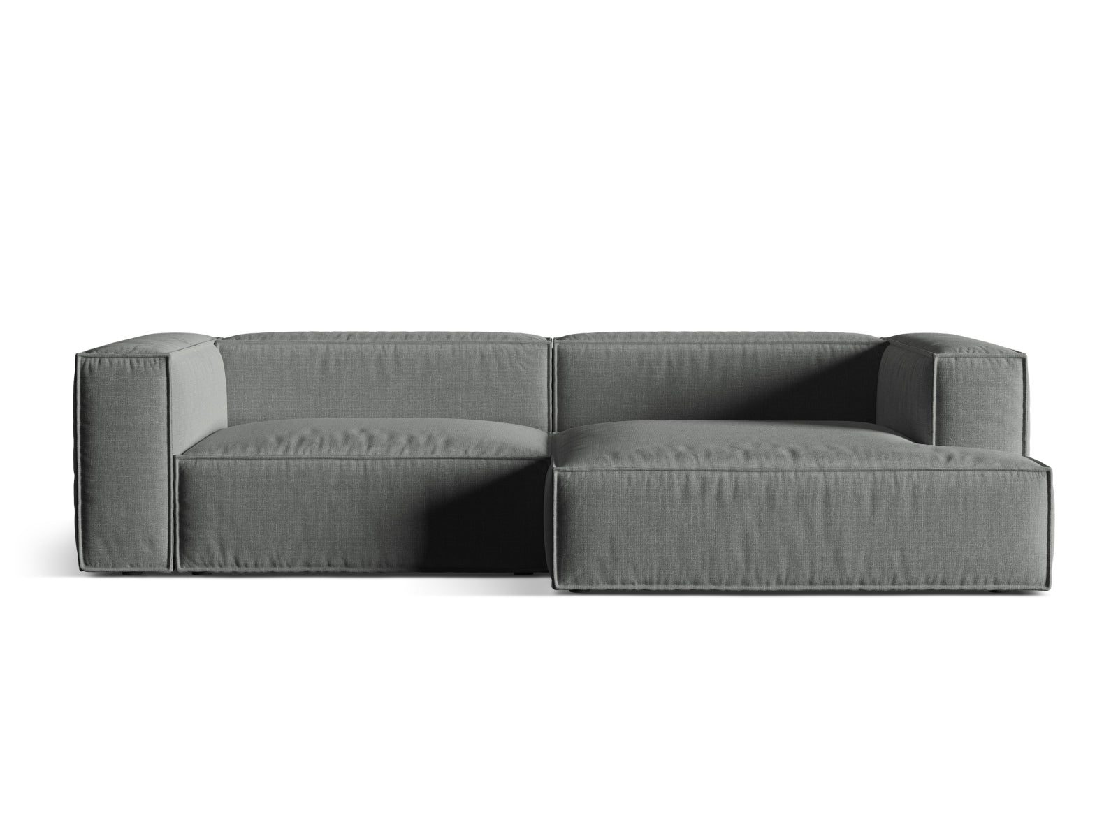 4-Sitzer Ecksofa rechts Nuria in Grey-Liberty präsentiert im Onlineshop von KAQTU Design AG. Ecksofa rechts ist von Micadoni