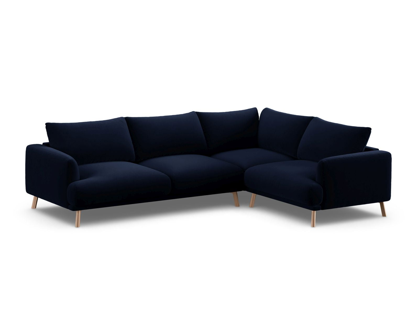 4-Sitzer Ecksofa rechts Naomi in Royal Blue-Salvador präsentiert im Onlineshop von KAQTU Design AG. Ecksofa rechts ist von Micadoni