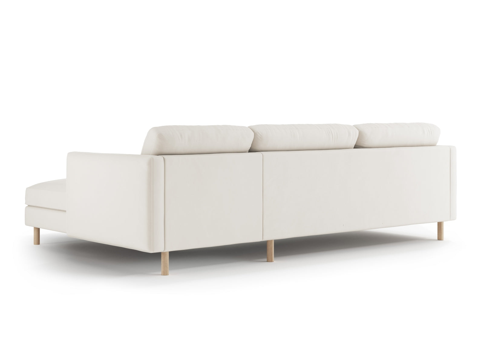 Gemütliches Eden Velour Ecksofa rechts, 4-Sitzer von Micadoni, ideal für entspannte Abende und stilvolle Einrichtung. Hochwertige Verarbeitung.