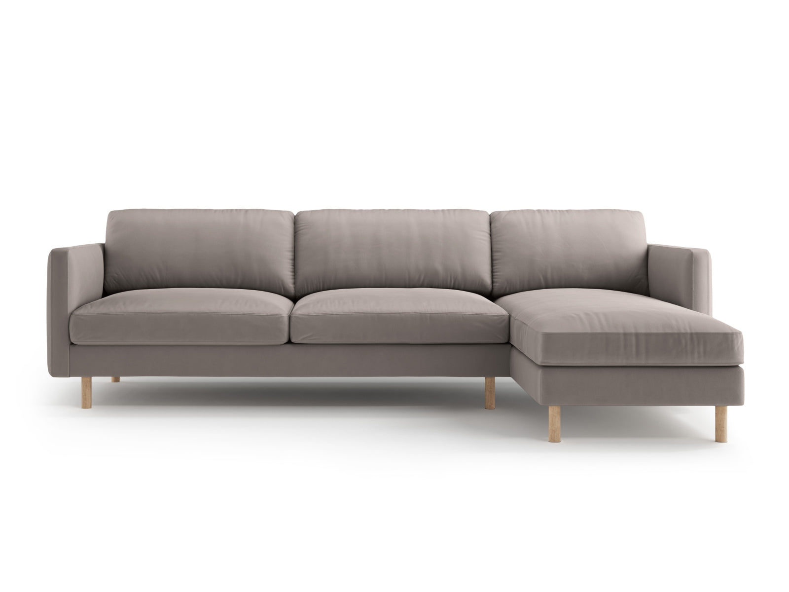 Entdecken Sie das Eden Velour Ecksofa rechts 4 Sitzer von Micadoni: Hochwertiges Velours, modernes Design und optimaler Komfort für Ihr Zuhause.