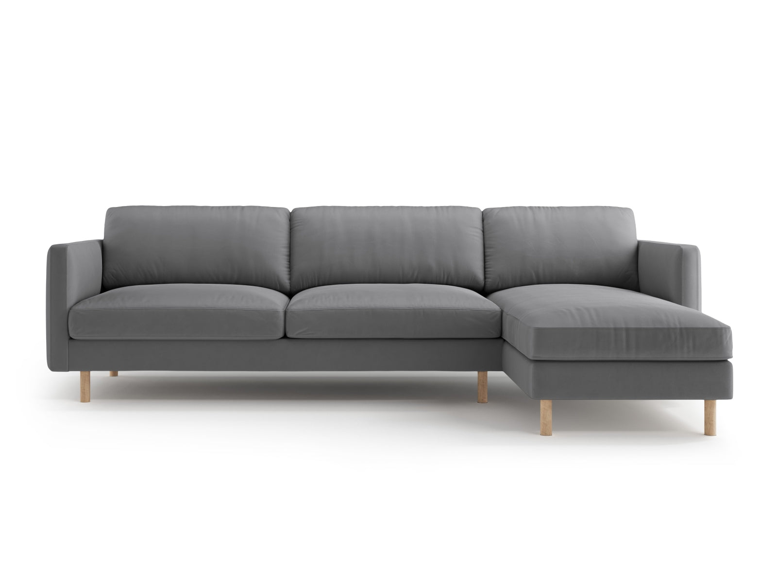 Entdecken Sie das Eden Velour Ecksofa rechts 4 Sitzer von Micadoni: Hochwertiges Velours, modernes Design und optimaler Komfort für Ihr Zuhause.