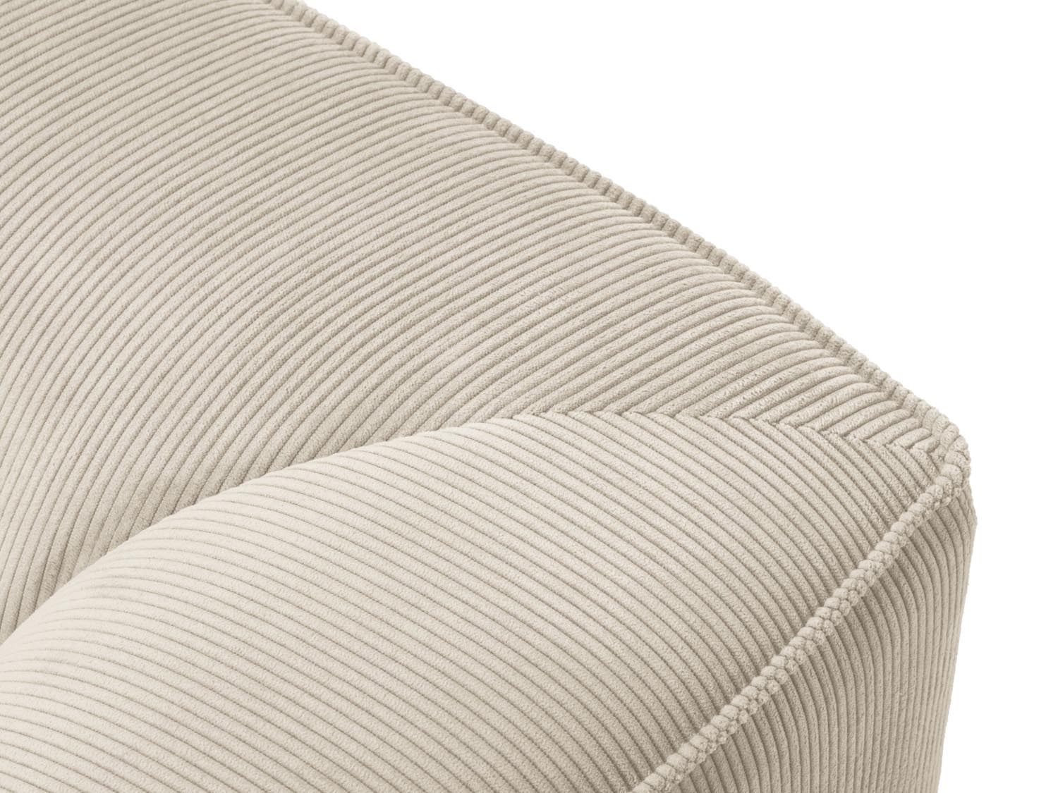 Erleben Sie das Ruby Ecksofa rechts 4 Sitzer von Micadoni – ein elegantes, modulares Sofa, das Komfort und Stil in Ihr Zuhause bringt.