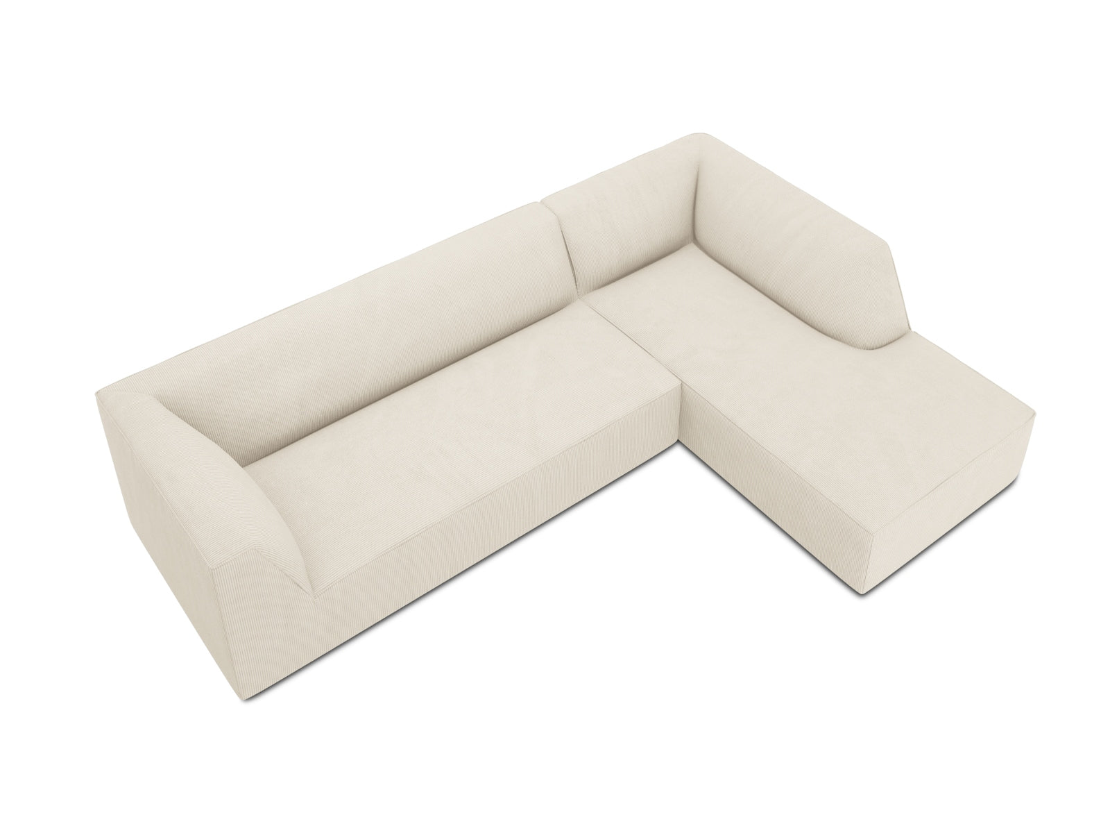 Entdecken Sie das Ruby Ecksofa rechts 4 Sitzer von Micadoni – stilvolles Design, modulare Flexibilität und erstklassigen Komfort für Ihr modernes Wohnzimmer.