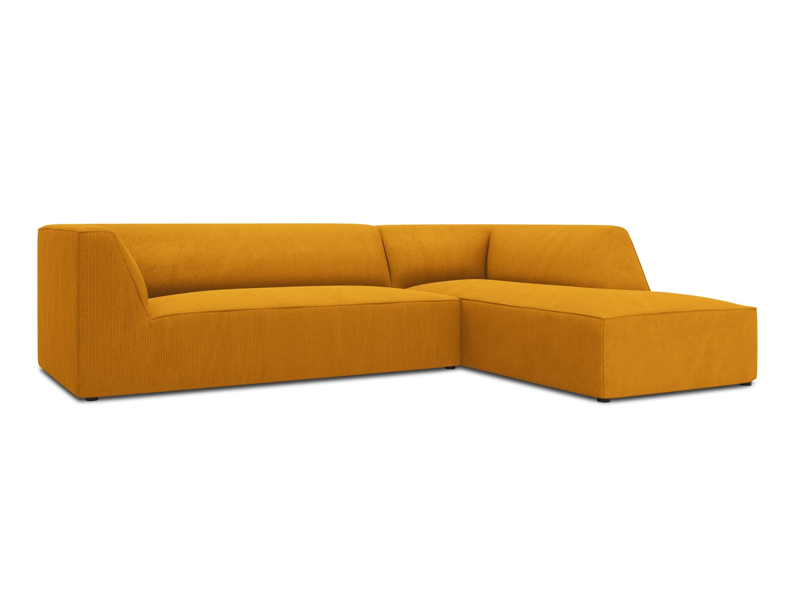 Entdecken Sie das Ruby Ecksofa rechts 4 Sitzer von Micadoni – ein stilvolles, modulares Möbelstück, das Komfort und Flexibilität für Ihr Wohnzimmer bietet.