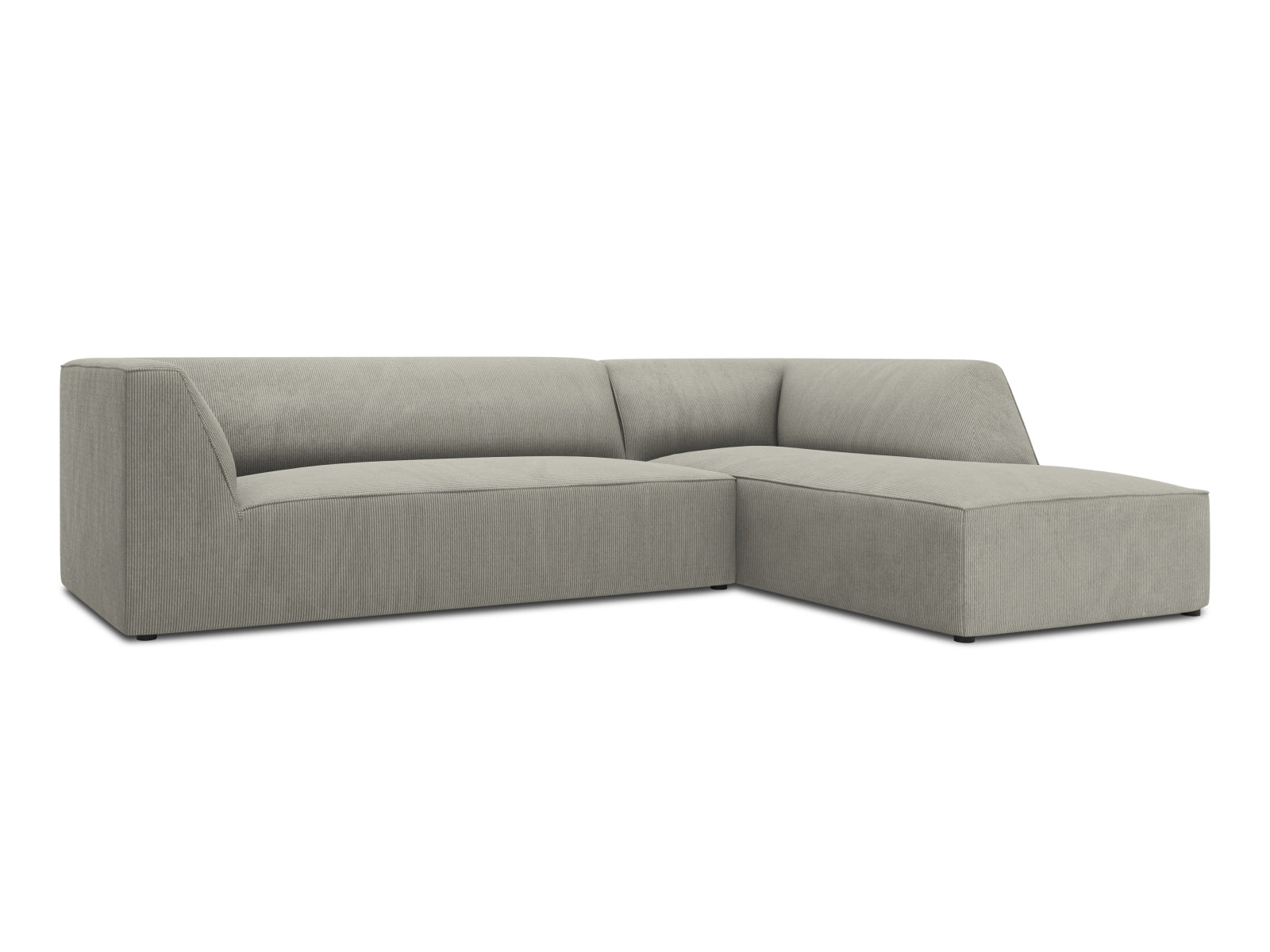 Entdecken Sie das Ruby Ecksofa rechts 4 Sitzer von Micadoni – ein stilvolles, modulares Möbelstück, das Komfort und Flexibilität für Ihr Wohnzimmer bietet.