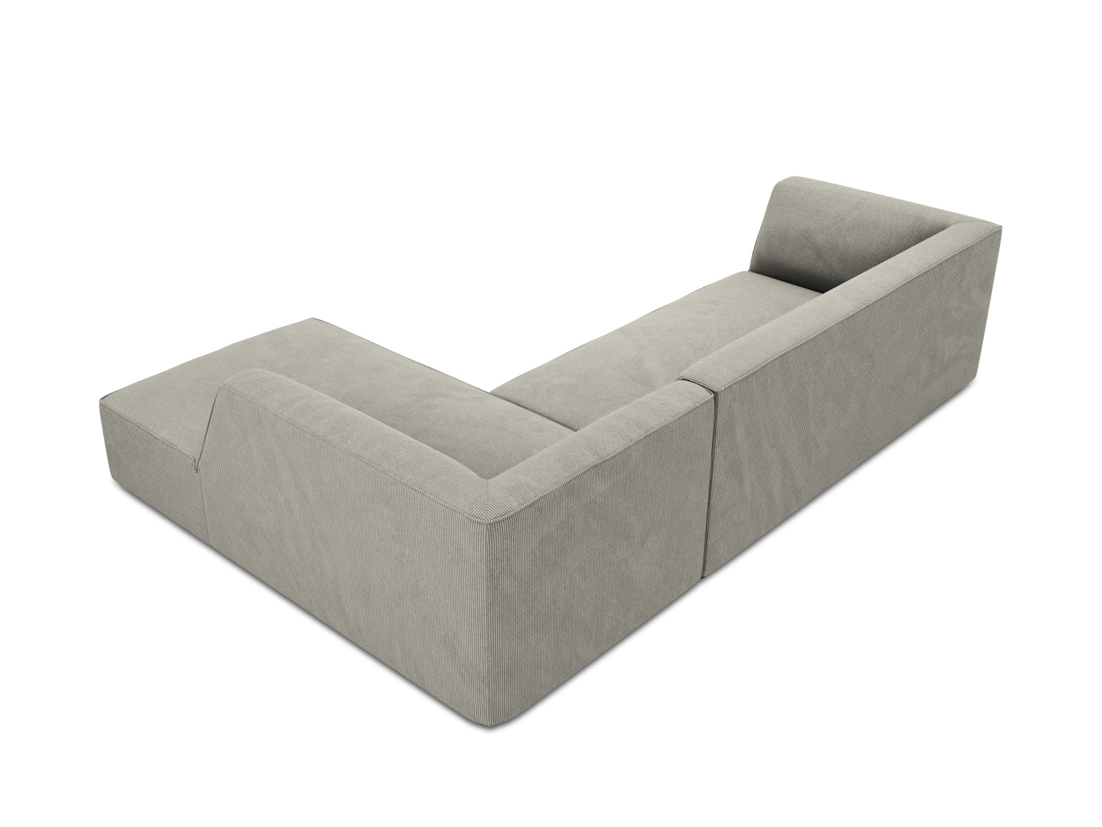 Erleben Sie das Ruby Ecksofa rechts 4 Sitzer von Micadoni – ein elegantes, modulares Sofa, das Komfort und Stil in Ihr Zuhause bringt.