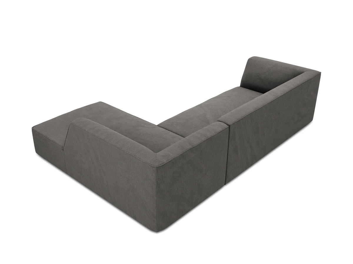 Ruby Modulares Ecksofa rechts 4 Sitzer in Dark Grey-Scala präsentiert im Onlineshop von KAQTU Design AG. L-Sofa rechts ist von Micadoni