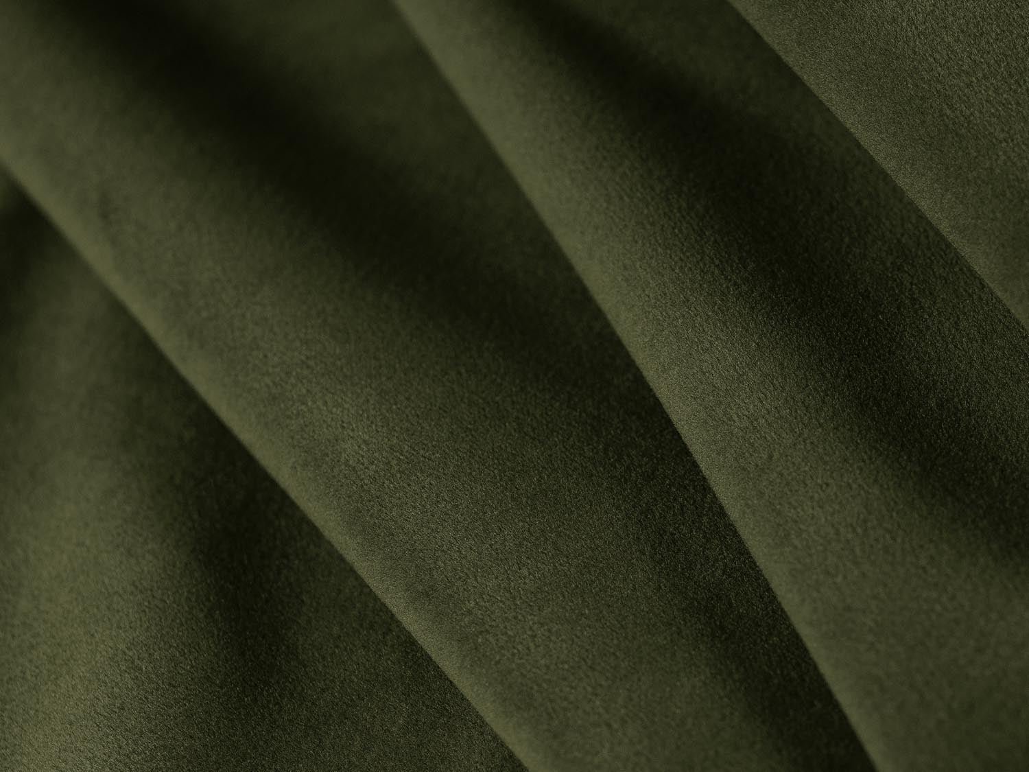 Stylisches Kendal Velour Ecksofa in Army Green, 5-Sitzer, perfekt für gemütliche Wohnzimmer. Hochwertige Verarbeitung und modernes Flair von Micadoni.