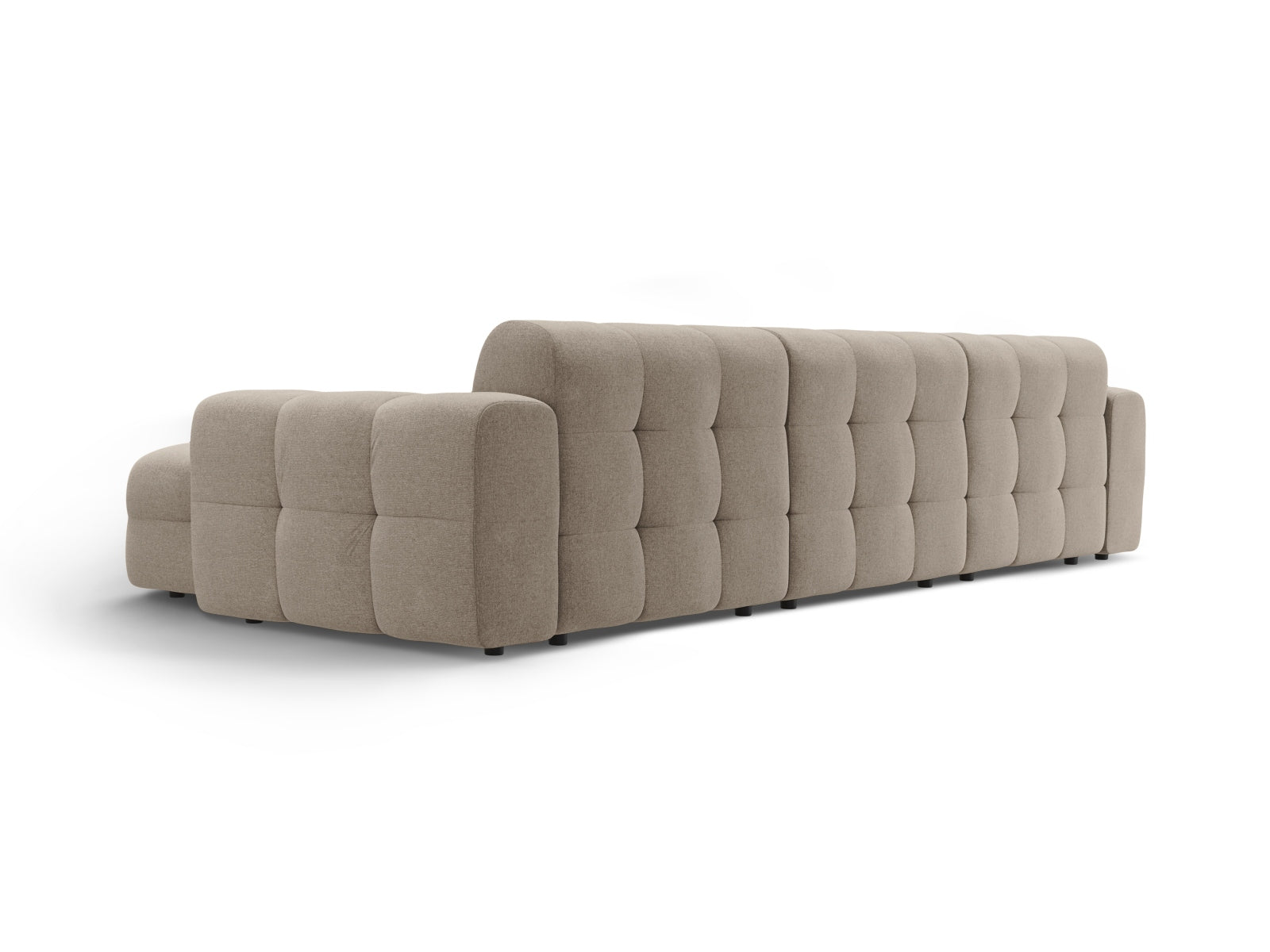 Erleben Sie das Kendal Ecksofa rechts 5 Sitzer von Micadoni – elegantes Velours, modernes Design und optimaler Komfort für Ihr Wohnzimmer.