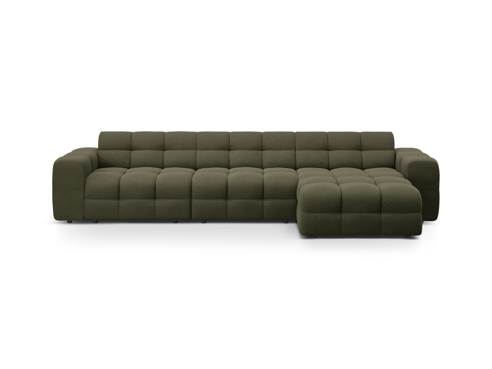 Kendal Ecksofa rechts 5 Sitzer in Amazon Green präsentiert im Onlineshop von KAQTU Design AG. Ecksofa rechts ist von Micadoni
