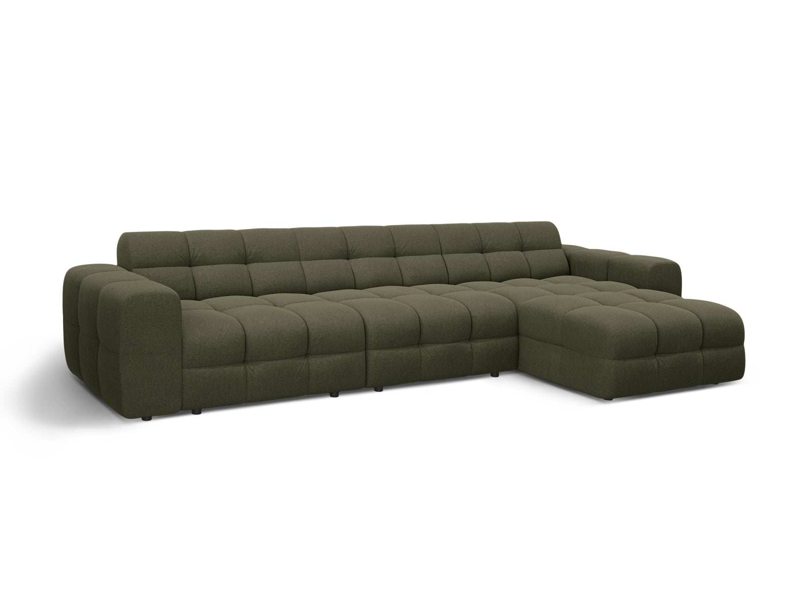 Entdecken Sie das Kendal Ecksofa rechts 5 Sitzer von Micadoni – stilvolles Velours, zeitgemässes Design und hervorragender Sitzkomfort für Ihr Zuhause.