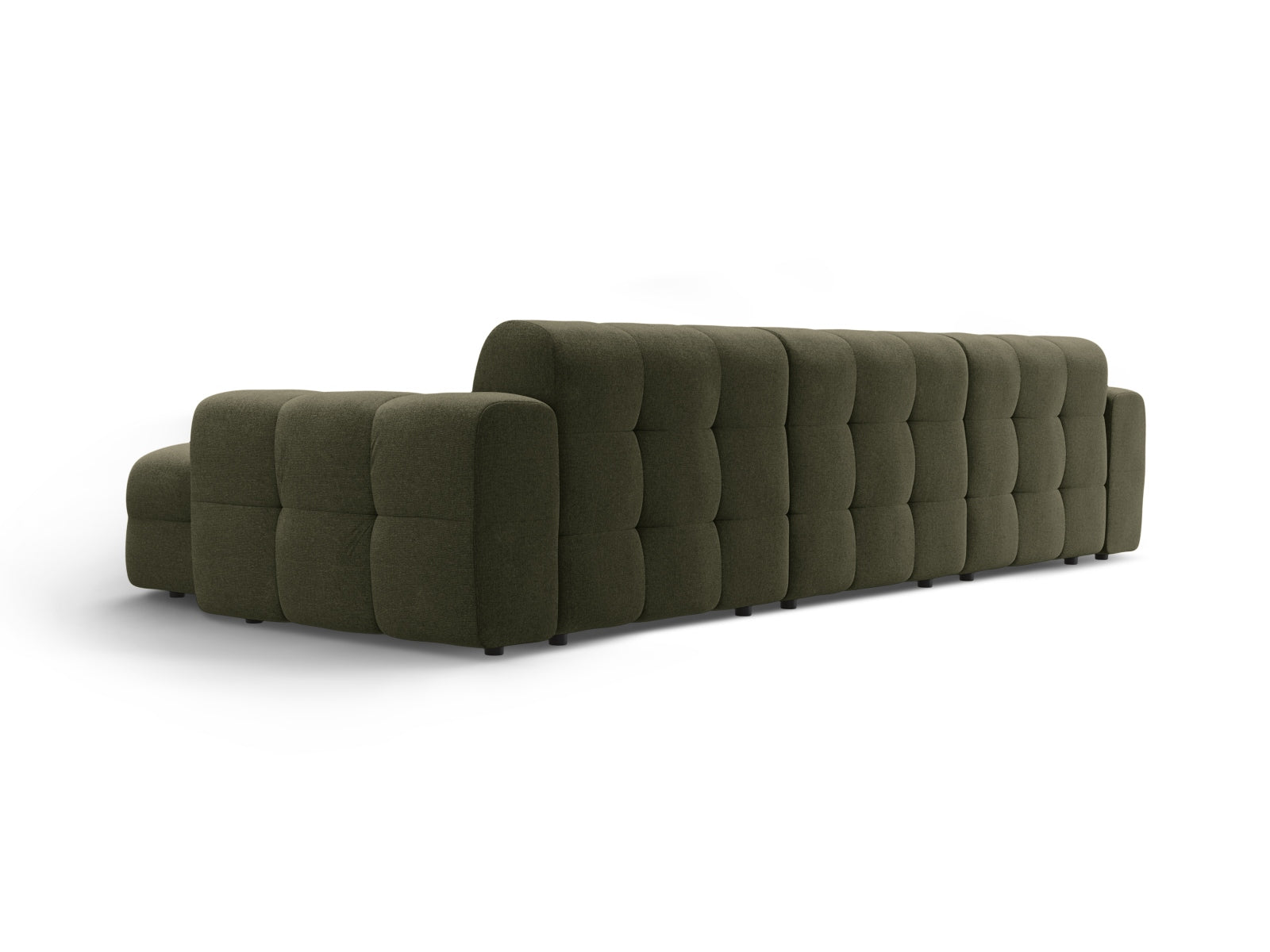Erleben Sie das Kendal Ecksofa rechts 5 Sitzer von Micadoni – elegantes Velours, modernes Design und optimaler Komfort für Ihr Wohnzimmer.