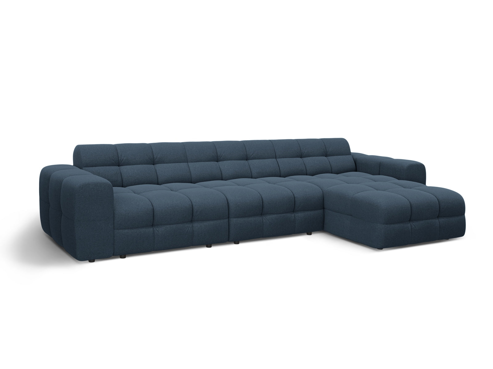 Entdecken Sie das Kendal Ecksofa rechts 5 Sitzer von Micadoni – stilvolles Velours, zeitgemässes Design und hervorragender Sitzkomfort für Ihr Zuhause.