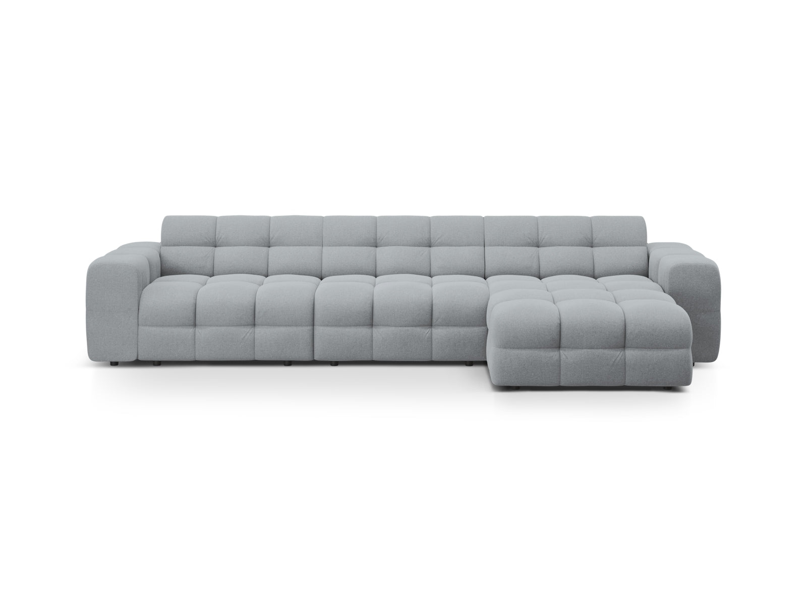 Kendal Ecksofa rechts 5 Sitzer in Platinum präsentiert im Onlineshop von KAQTU Design AG. Ecksofa rechts ist von Micadoni