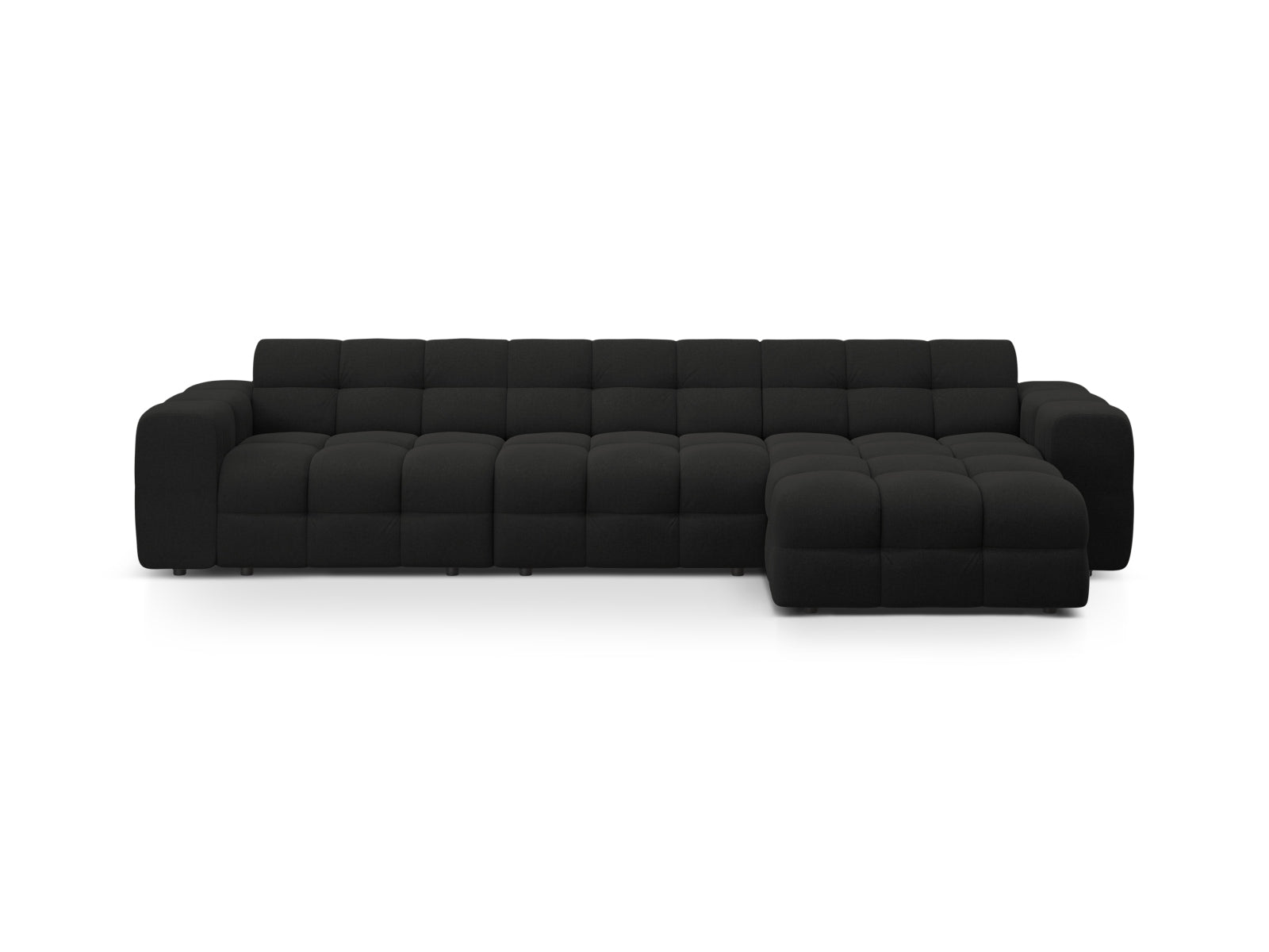 Kendal Ecksofa rechts 5 Sitzer in Black präsentiert im Onlineshop von KAQTU Design AG. Ecksofa rechts ist von Micadoni