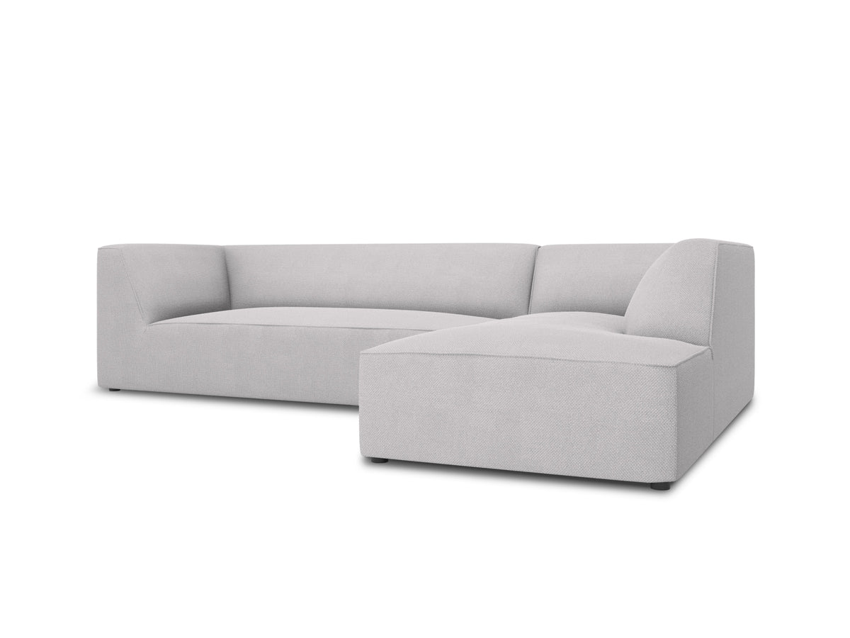 Ruby Modulares Ecksofa rechts 4 Sitzer in Light Grey-Ottawa präsentiert im Onlineshop von KAQTU Design AG. L-Sofa rechts ist von Micadoni