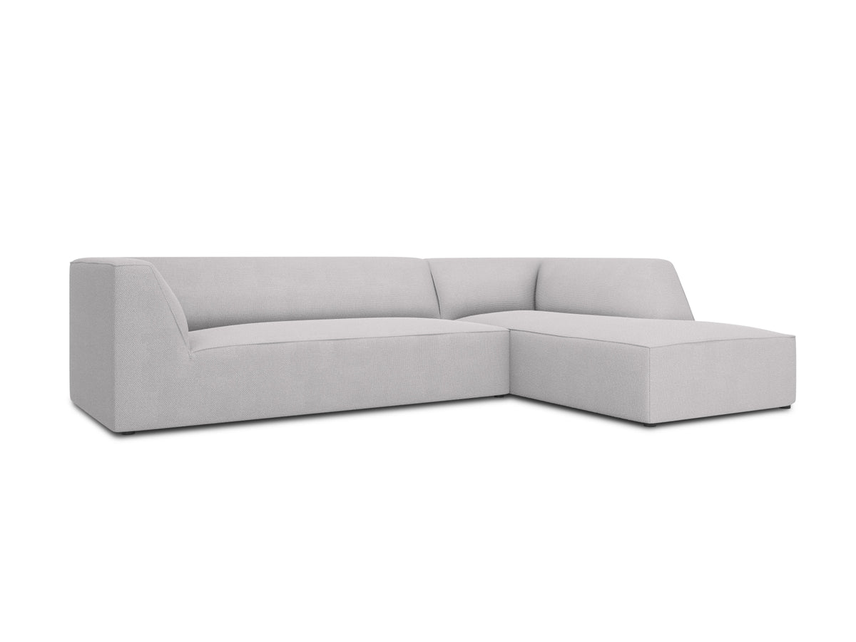 Ruby Modulares Ecksofa rechts 4 Sitzer in Light Grey-Ottawa präsentiert im Onlineshop von KAQTU Design AG. L-Sofa rechts ist von Micadoni