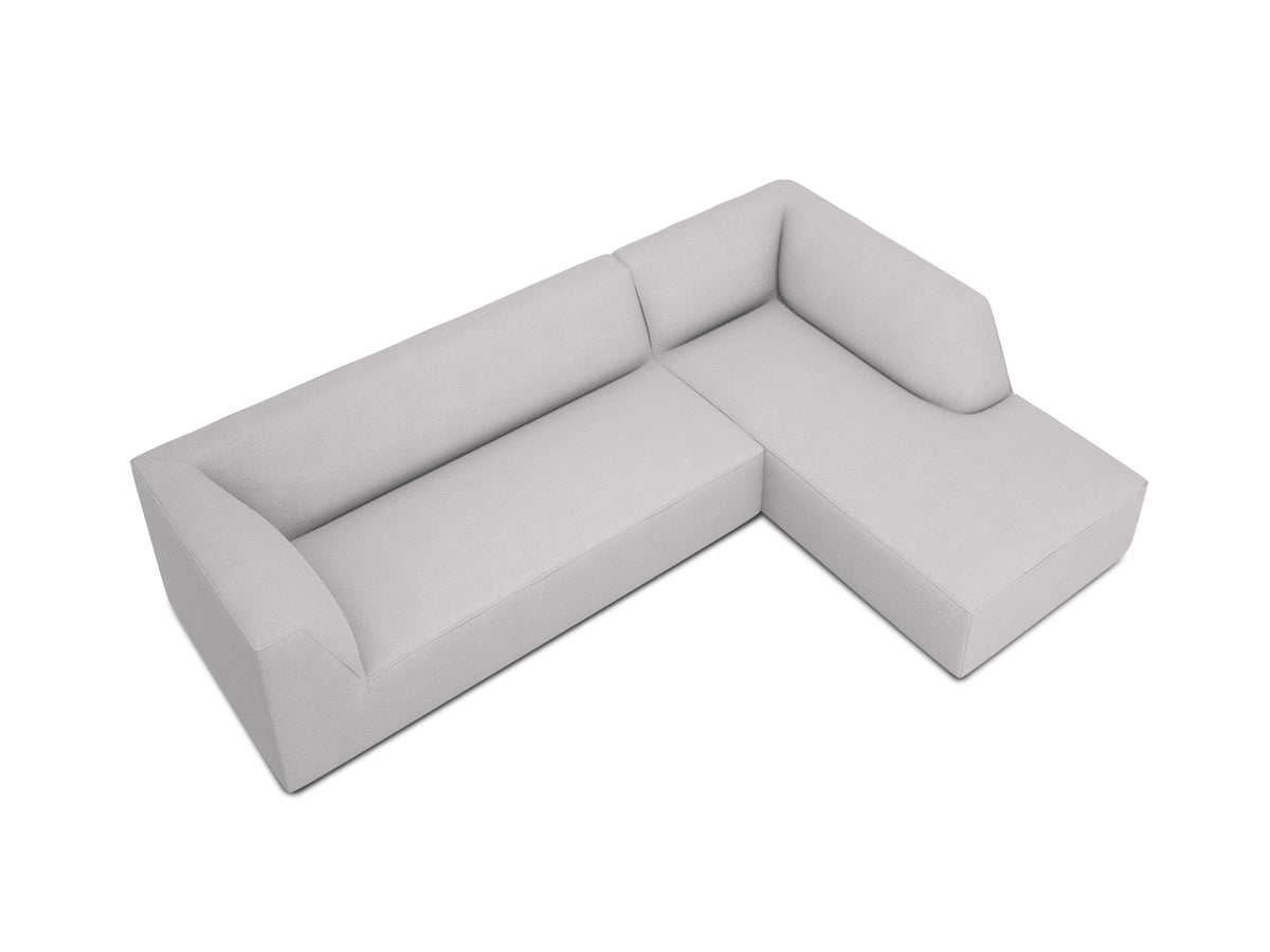 Ruby Modulares Ecksofa rechts 4 Sitzer in Light Grey-Ottawa präsentiert im Onlineshop von KAQTU Design AG. L-Sofa rechts ist von Micadoni