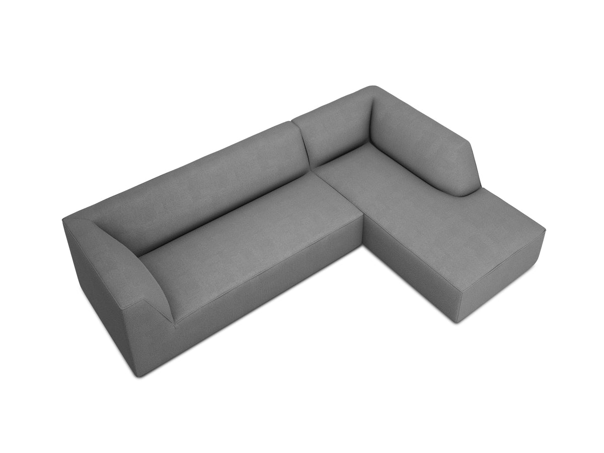Ruby Modulares Ecksofa rechts 4 Sitzer in Grey-Ottawa präsentiert im Onlineshop von KAQTU Design AG. L-Sofa rechts ist von Micadoni