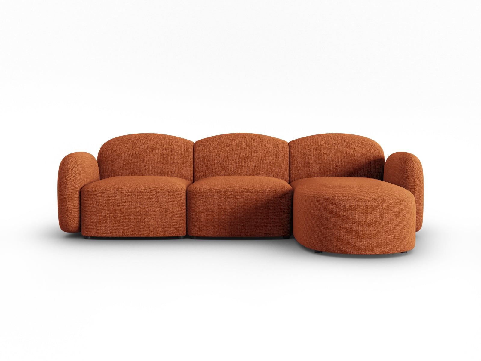 Blair Ecksofa rechts 4 Sitzer in Terracotta Melange präsentiert im Onlineshop von KAQTU Design AG. Ecksofa rechts ist von Micadoni