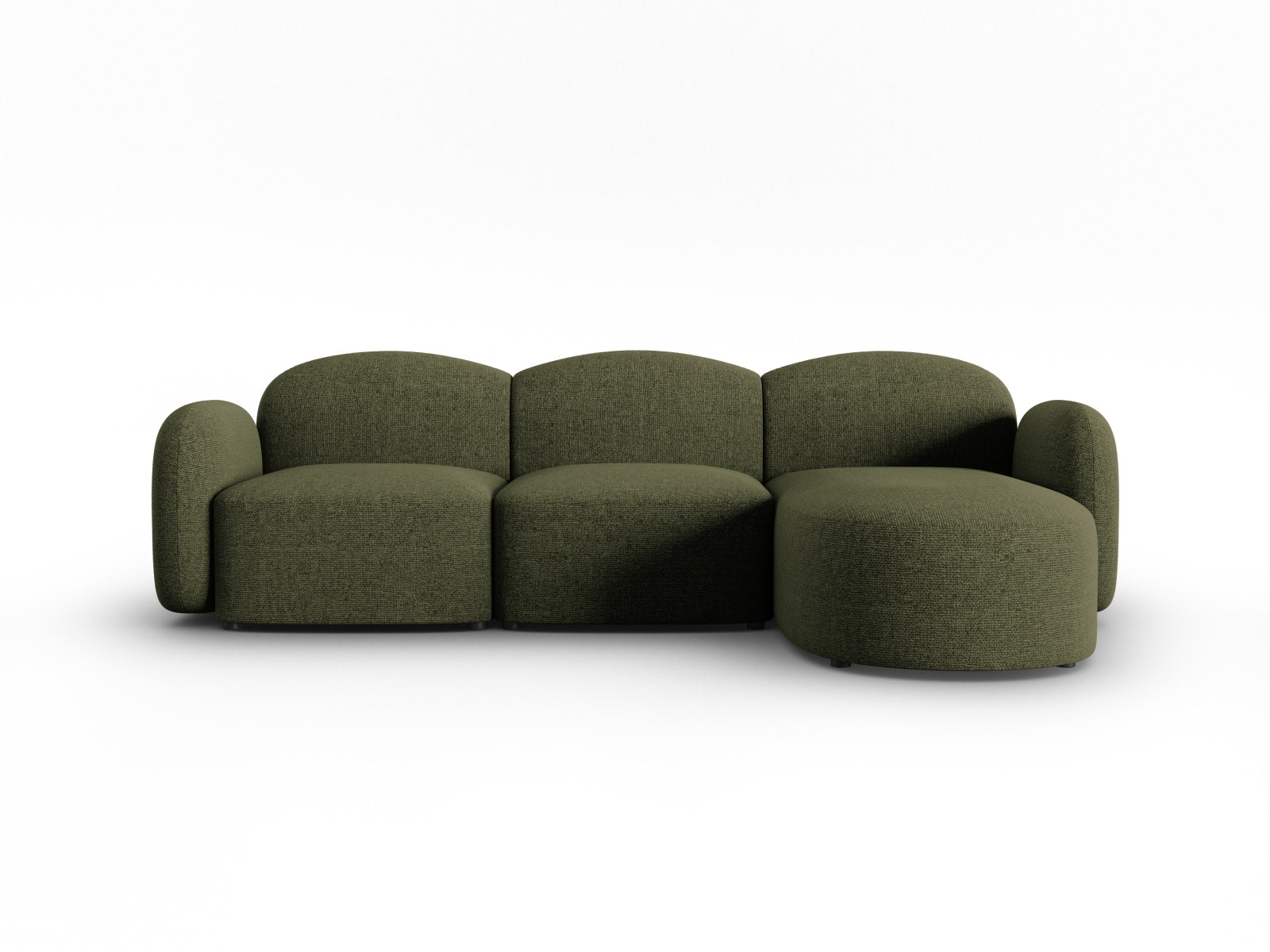 Blair Ecksofa rechts 4 Sitzer in Green Melange präsentiert im Onlineshop von KAQTU Design AG. Ecksofa rechts ist von Micadoni