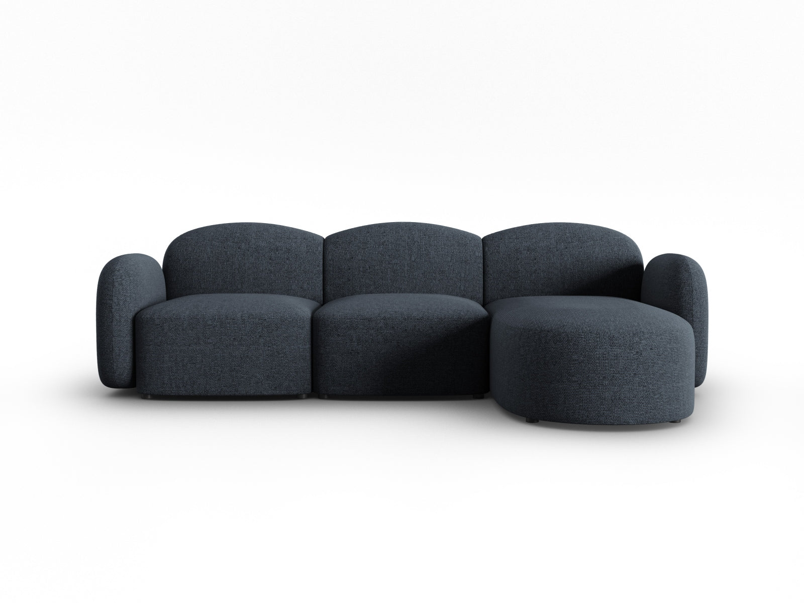 Blair Ecksofa rechts 4 Sitzer in Blue Melange präsentiert im Onlineshop von KAQTU Design AG. Ecksofa rechts ist von Micadoni