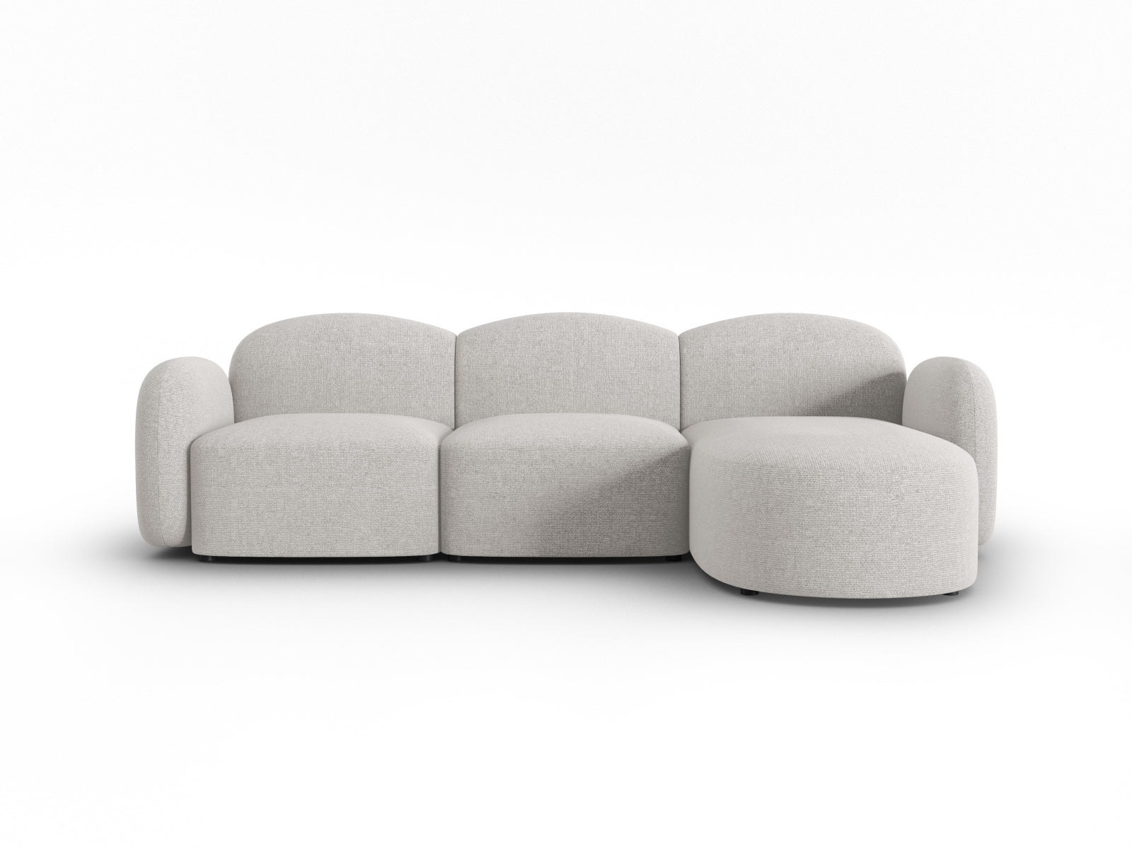 Blair Ecksofa rechts 4 Sitzer in Silver Melange präsentiert im Onlineshop von KAQTU Design AG. Ecksofa rechts ist von Micadoni