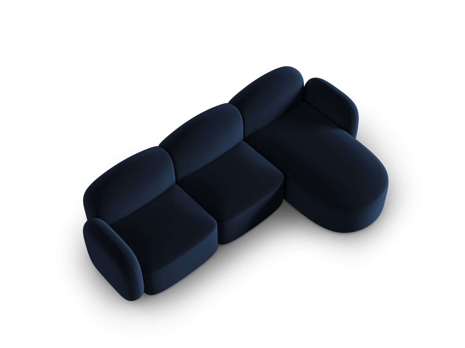 Erleben Sie das stilvolle Blair Velour Ecksofa rechts von Micadoni – ein luxuriöses 4-Sitzer Sofa, das Komfort und Eleganz perfekt kombiniert.