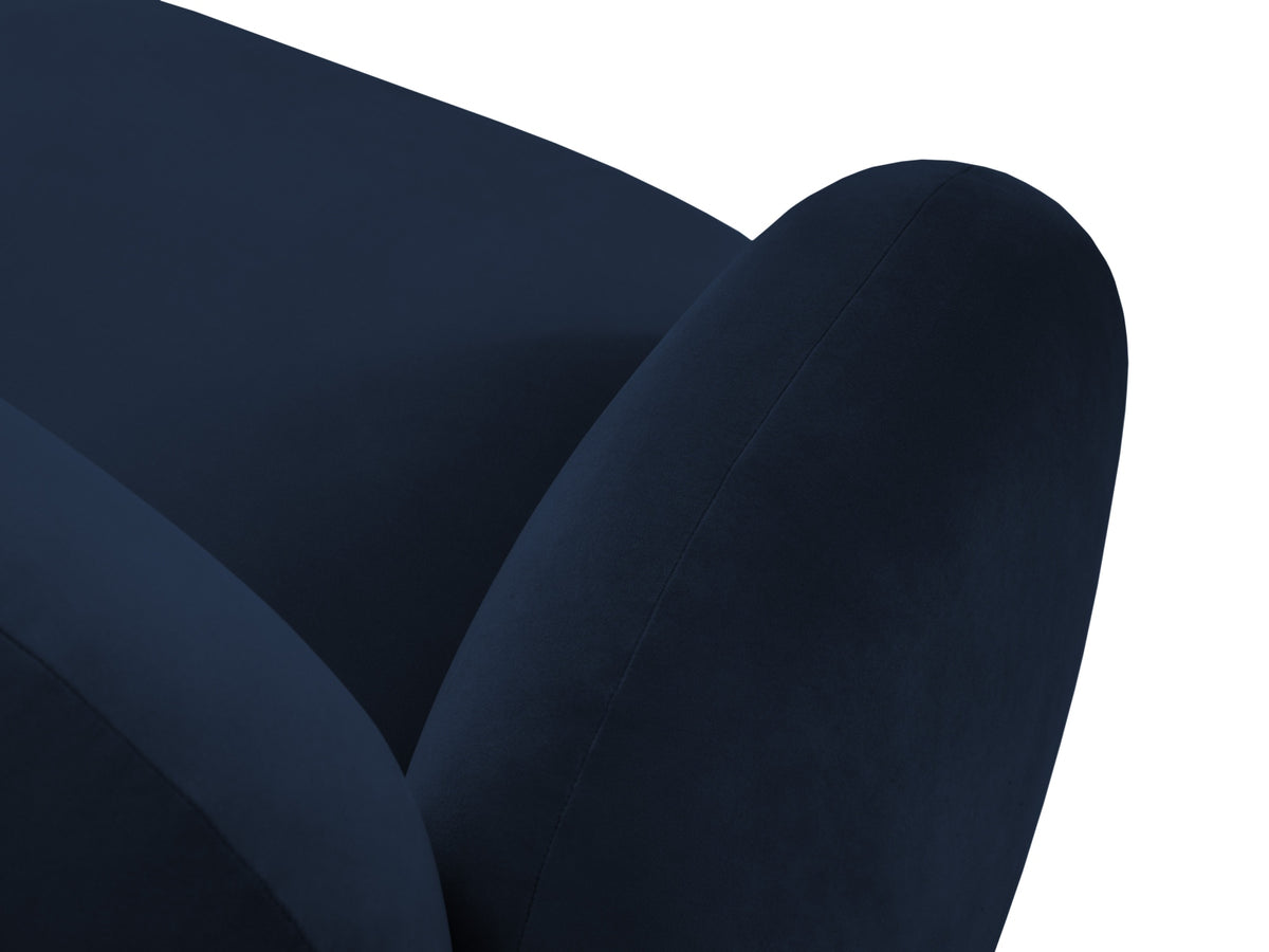Blair Velour Ecksofa rechts 4 Sitzer in Royal Blue-Casino präsentiert im Onlineshop von KAQTU Design AG. L-Sofa rechts ist von Micadoni