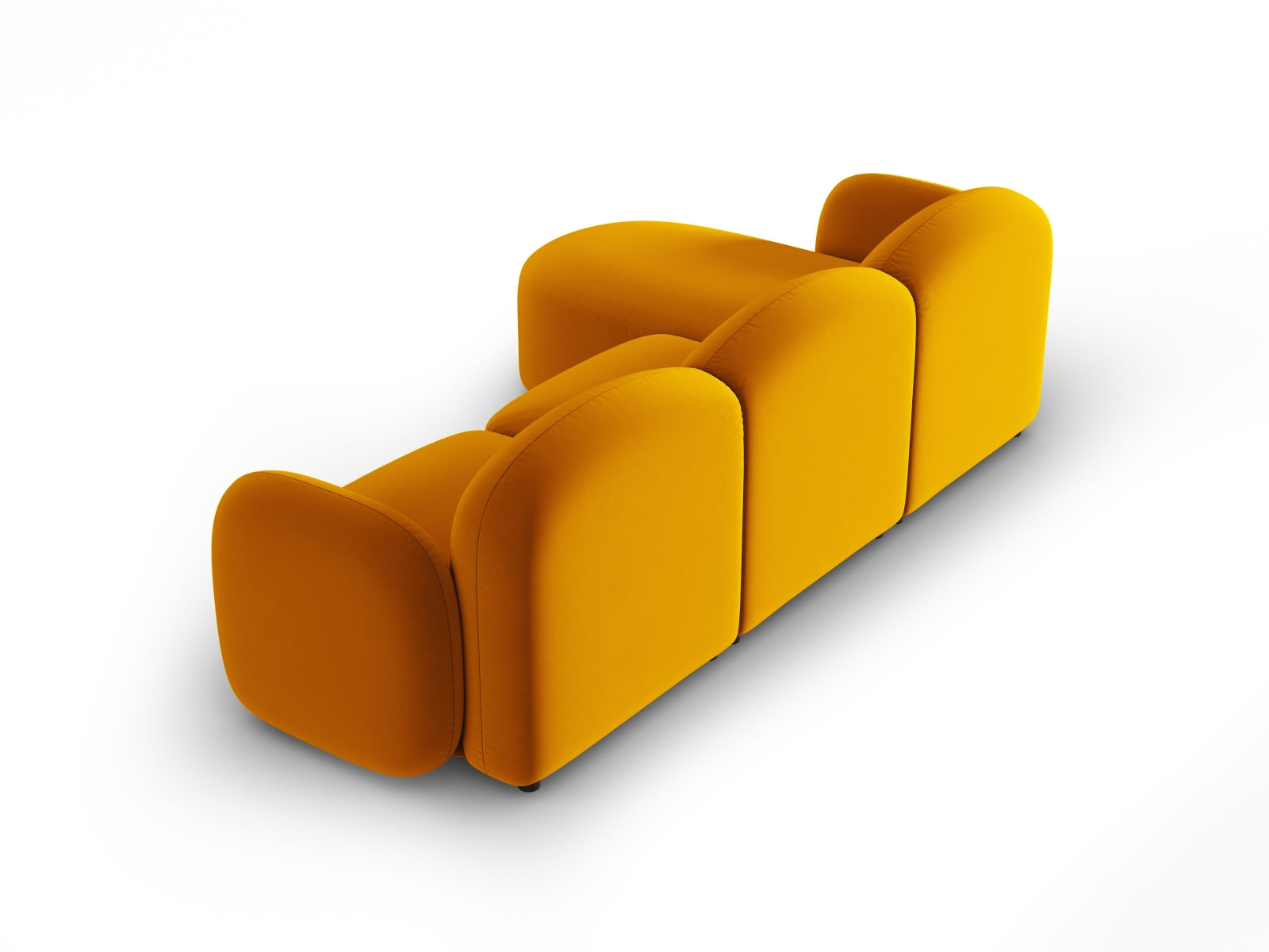 Erleben Sie das stilvolle Blair Velour Ecksofa rechts von Micadoni – ein luxuriöses 4-Sitzer Sofa, das Komfort und Eleganz perfekt kombiniert.